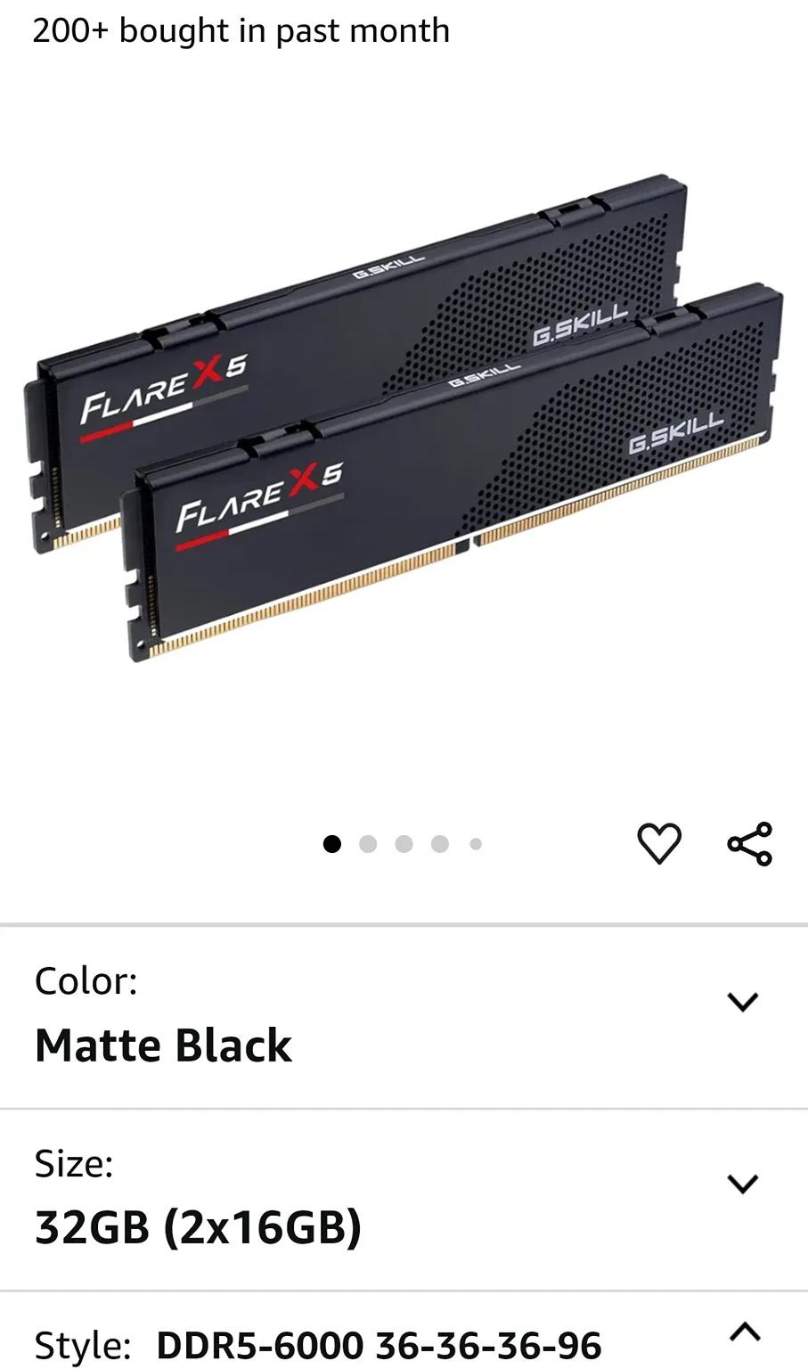 G.SKILL Flare X5 Series (AMD Expo) DDR5 RAM 32GB (2x16GB)