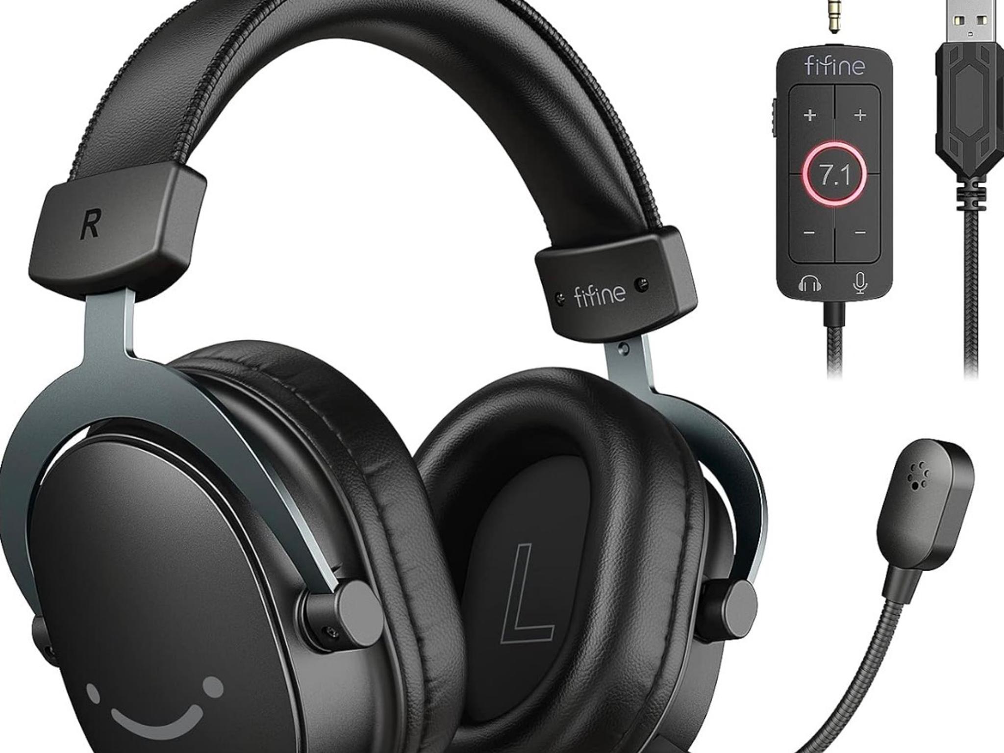 IFINE Wired Gaming Headset, USB Headphone with 7.1 Surround Sound, Detachable Microphone