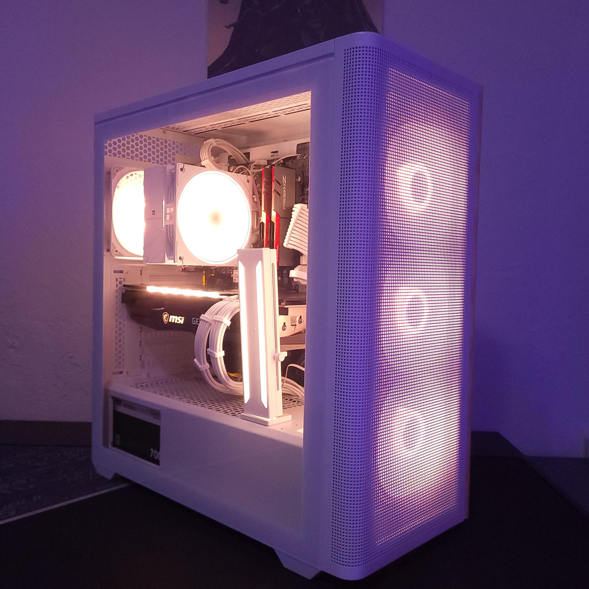 White Gaming PC: RTX 3070 | I5 10400F | 32GB RAM | 1.25TB SSD | WiFi | ARGB