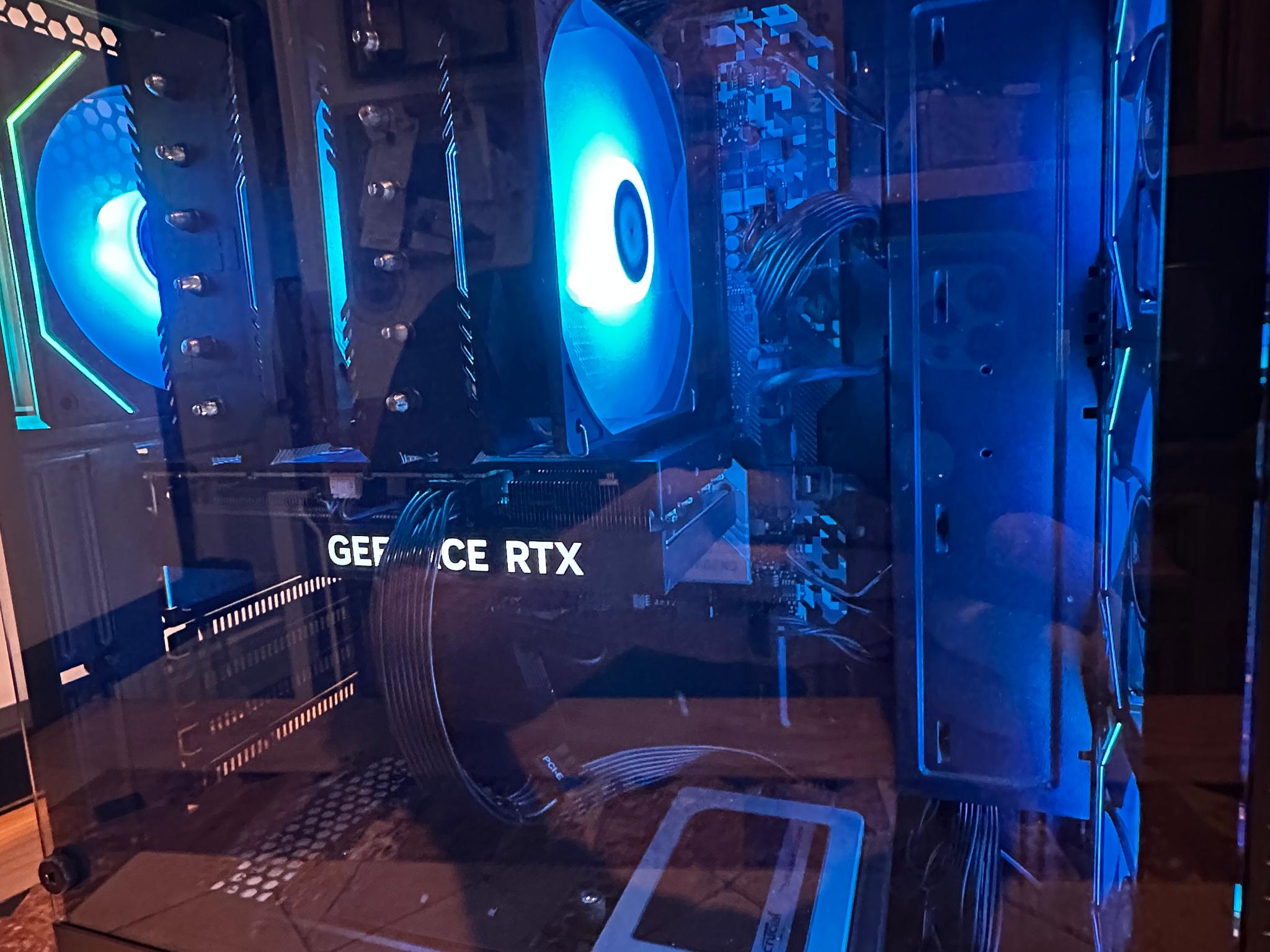 Intel Core I5-10500 / RTX 4060 Ti 8GB - 512GB M.2 & 512GB SSD - Mid Tower Gaming PC - Black