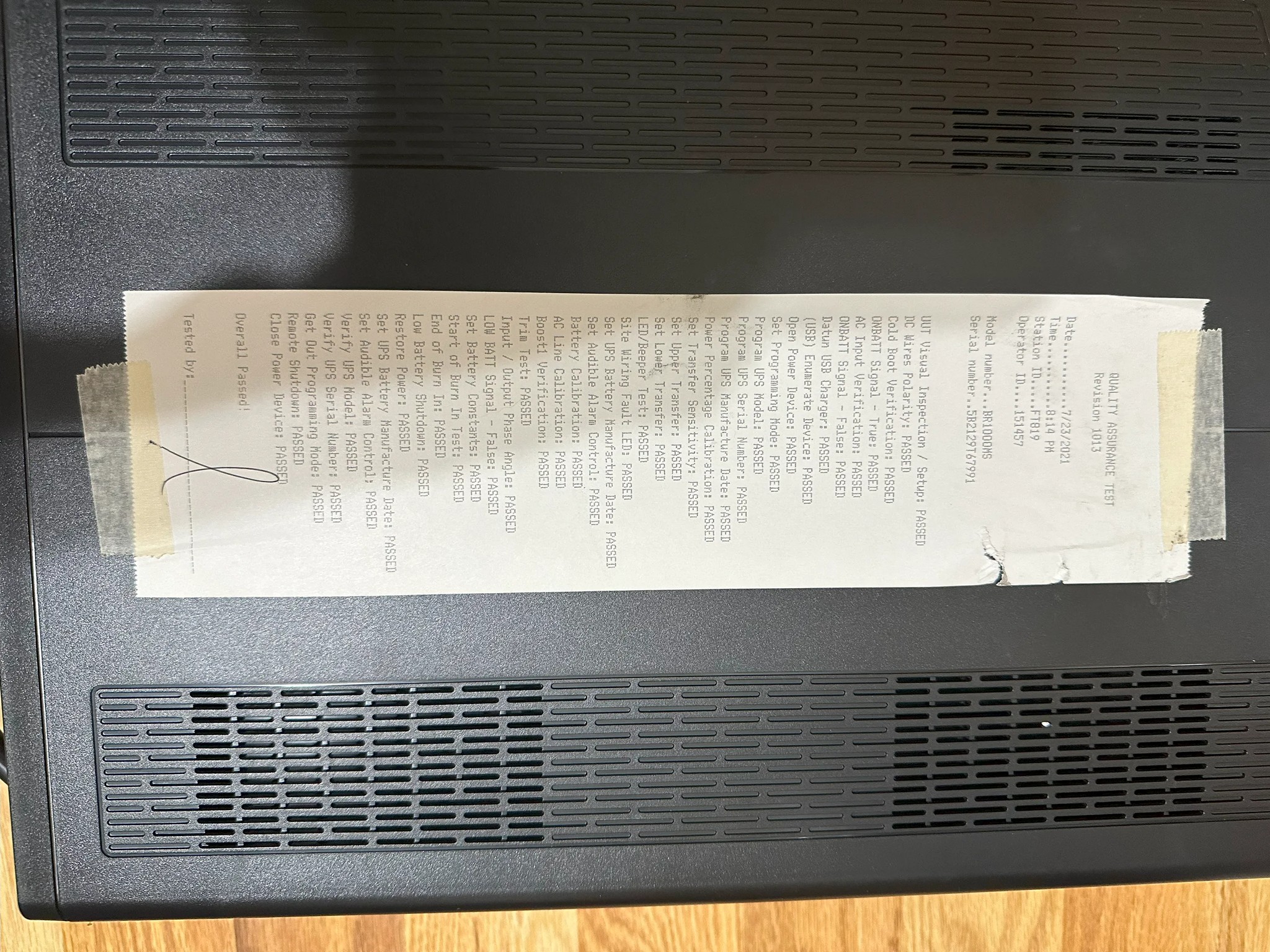 APC Back-UPS 1000 S (Battery Never Used)