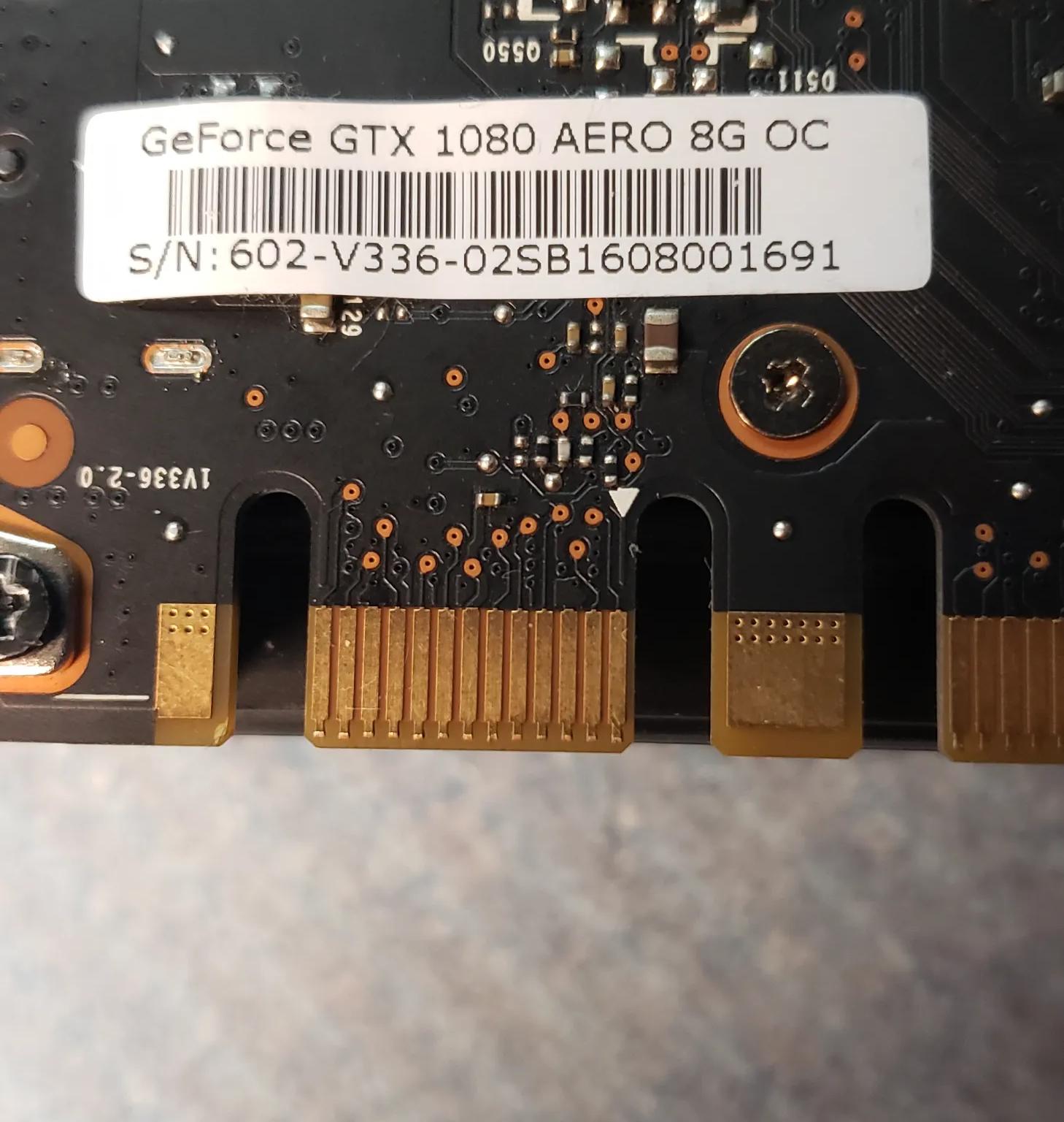 MSi GTX 1080 8gb OC Aero graphics card