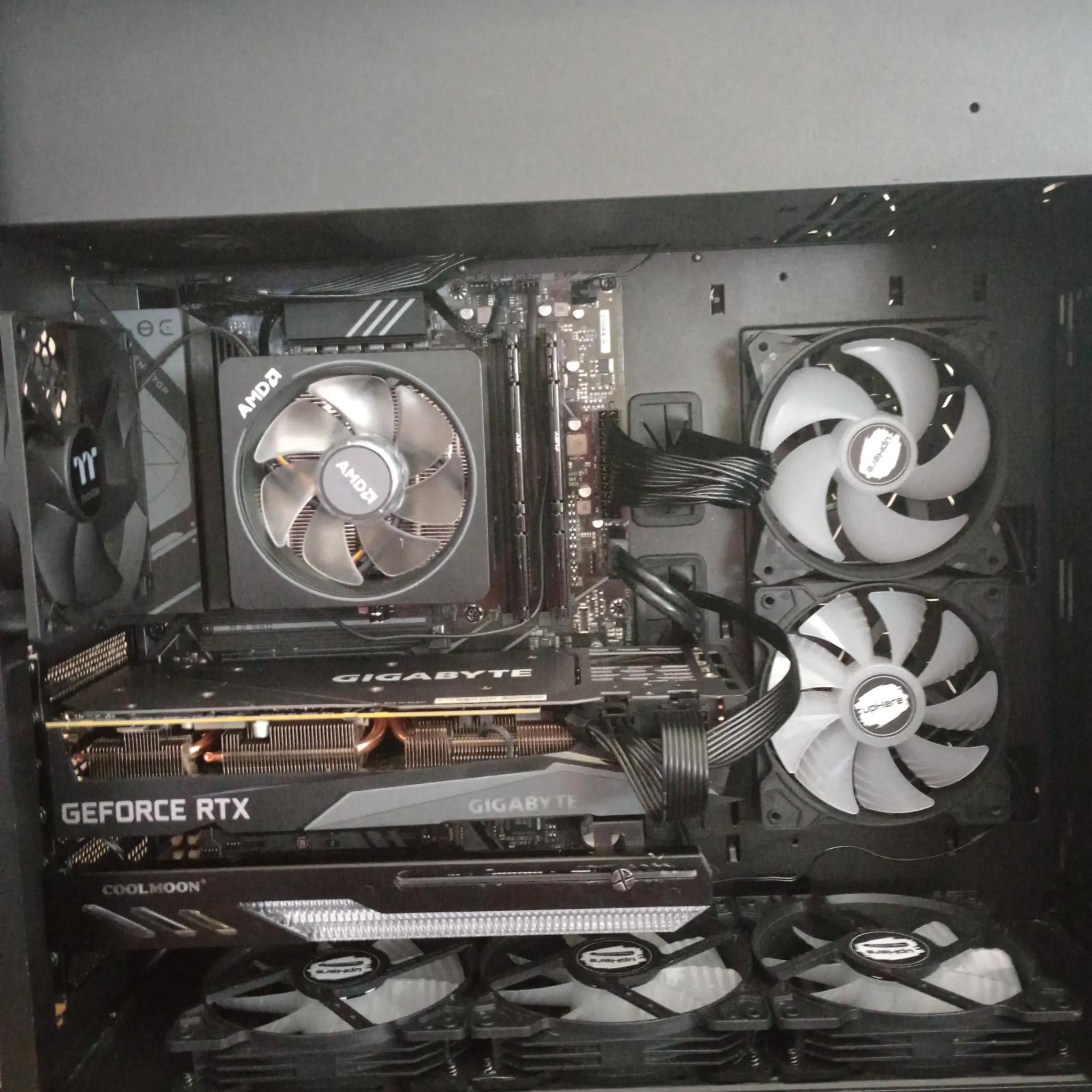 Ryzen 5 7500F, RTX 3060TI w/8gb VRAM, 16gb DDR5 RAM, 1TB SSD, 650 Watt PSU