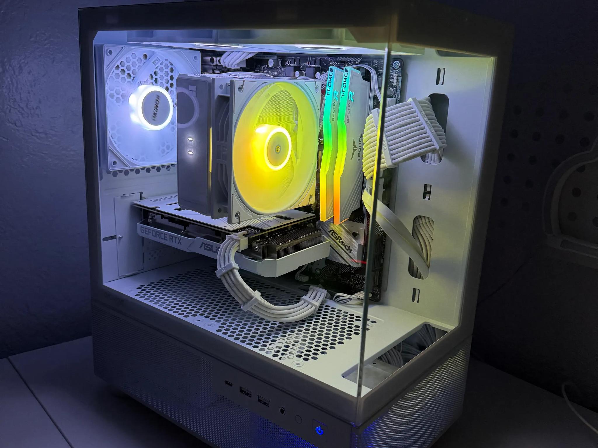 ⚡️ All-White Custom Gaming PC – RTX 3060 + Ryzen 5 5500 | Benchmark-Tested | 1080p & 1440p Ready ⚡️