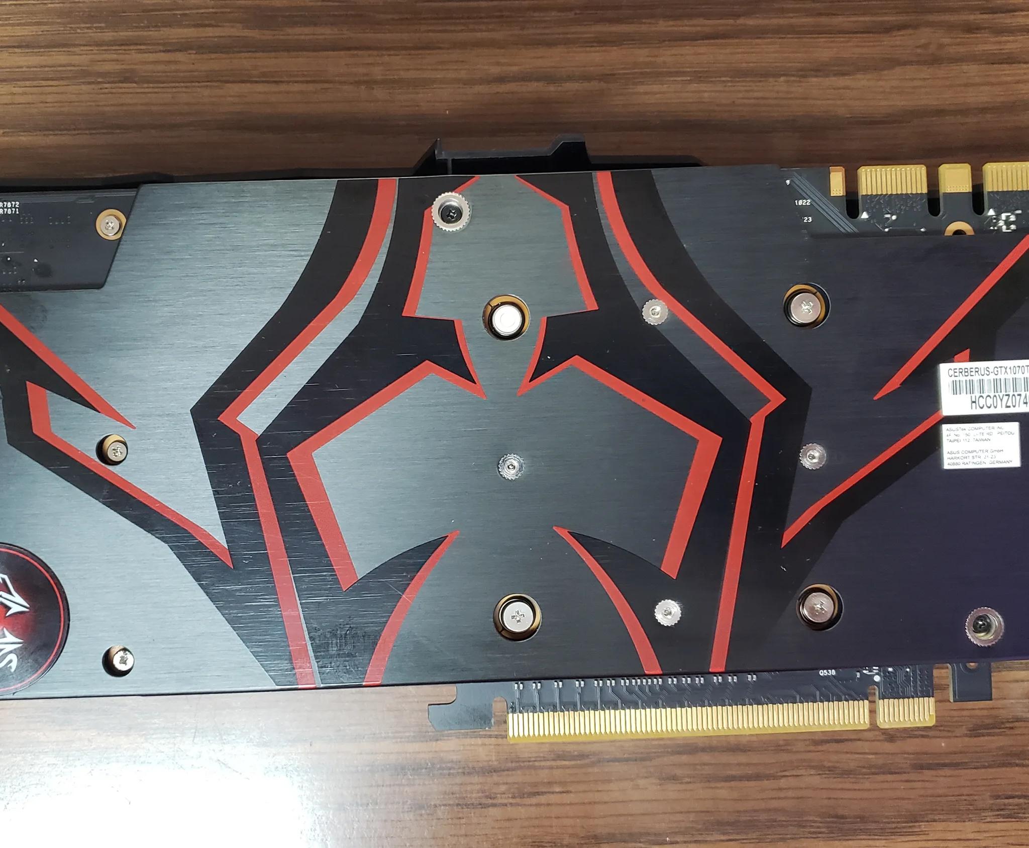 Asus Cerberus GTX 1070 Ti graphics card
