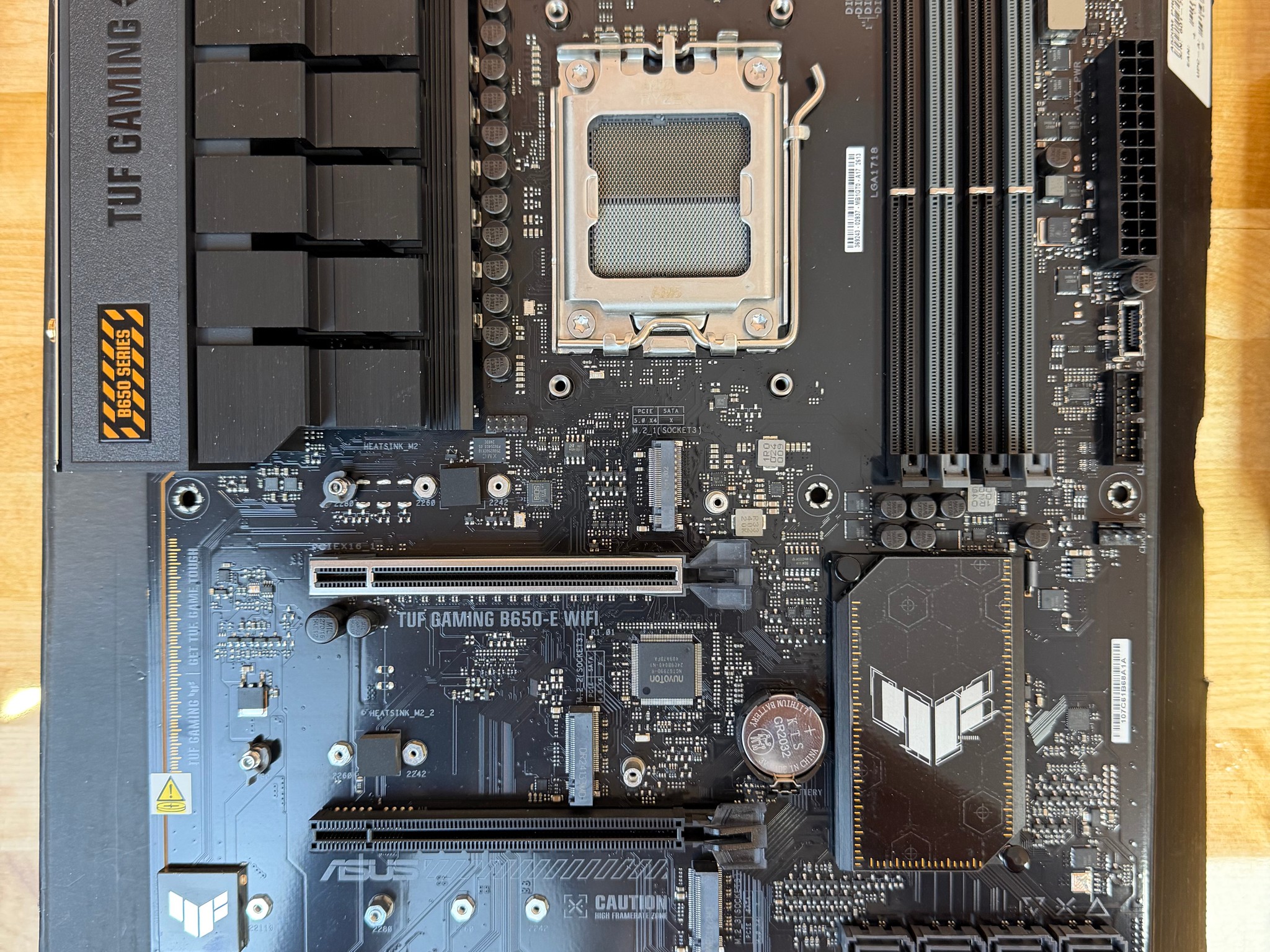 ASUS TUF Gaming B650-E WiFi AM5 Motherboard – Fully Functional – READ DESCRIPTION