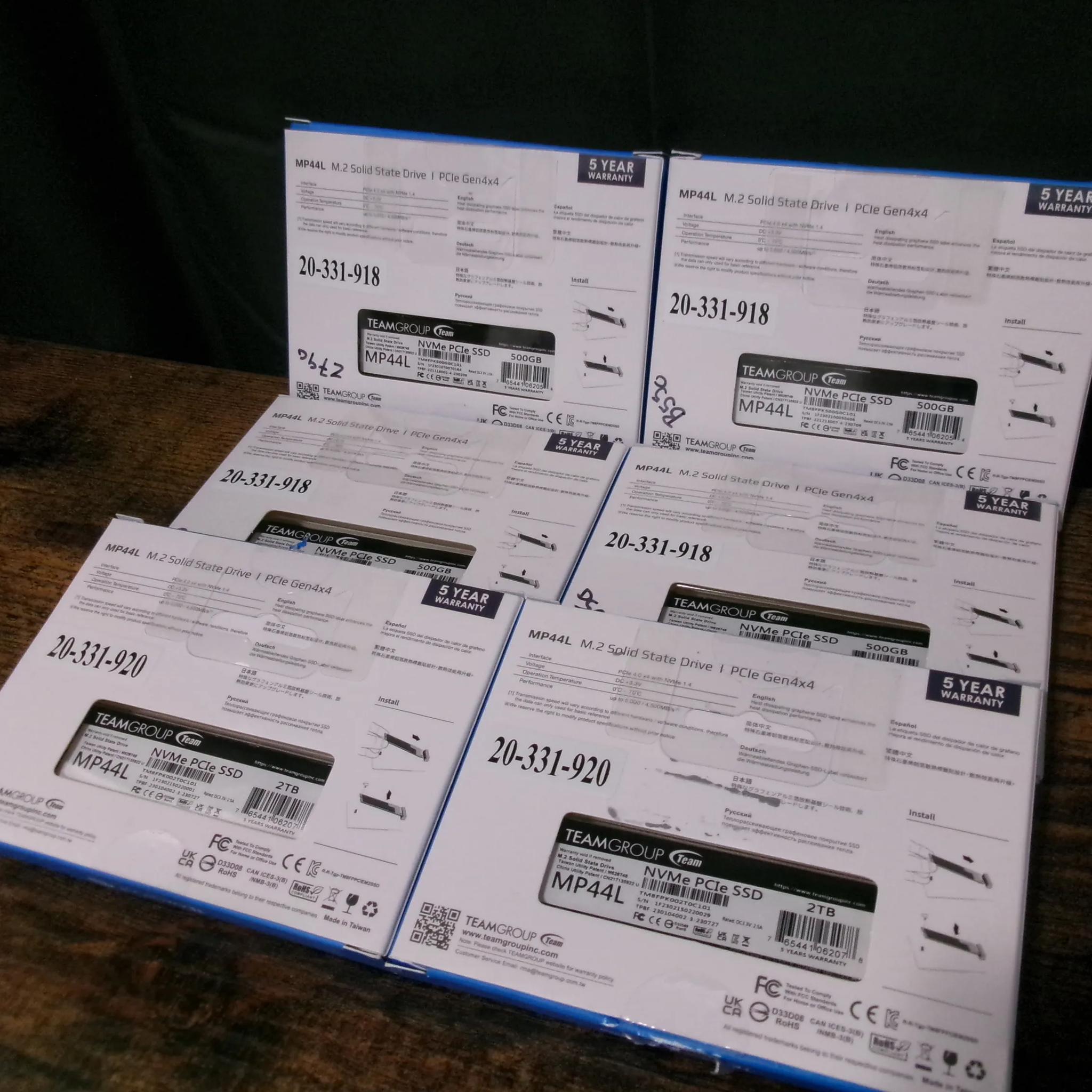 TeamGroup 6TB(6x M.2) Pcie4.0 NVME Lot