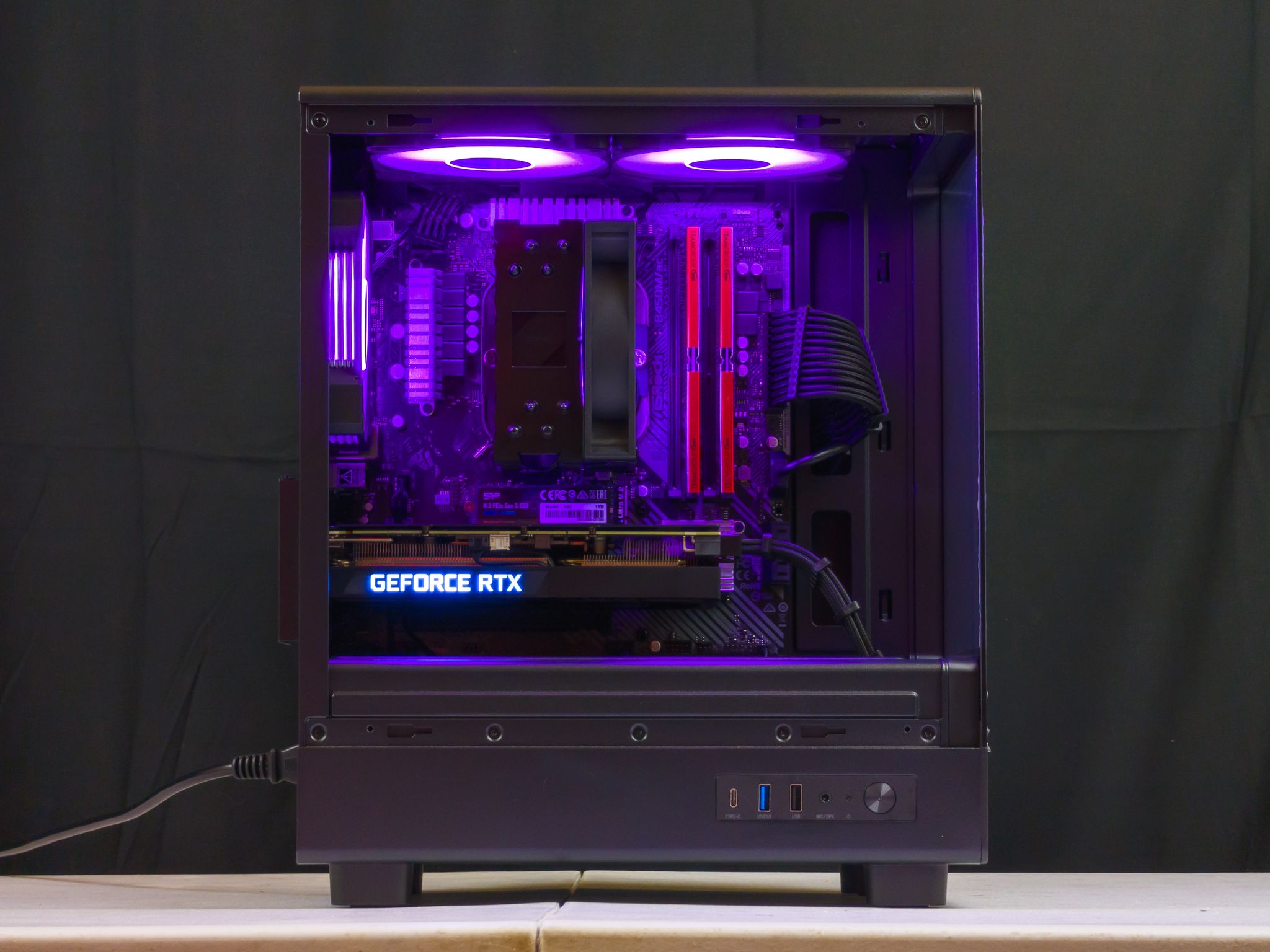 💜🖤 RTX 3060Ti / Ryzen 5 5500 / 16GB Gaming PC 🖤💜