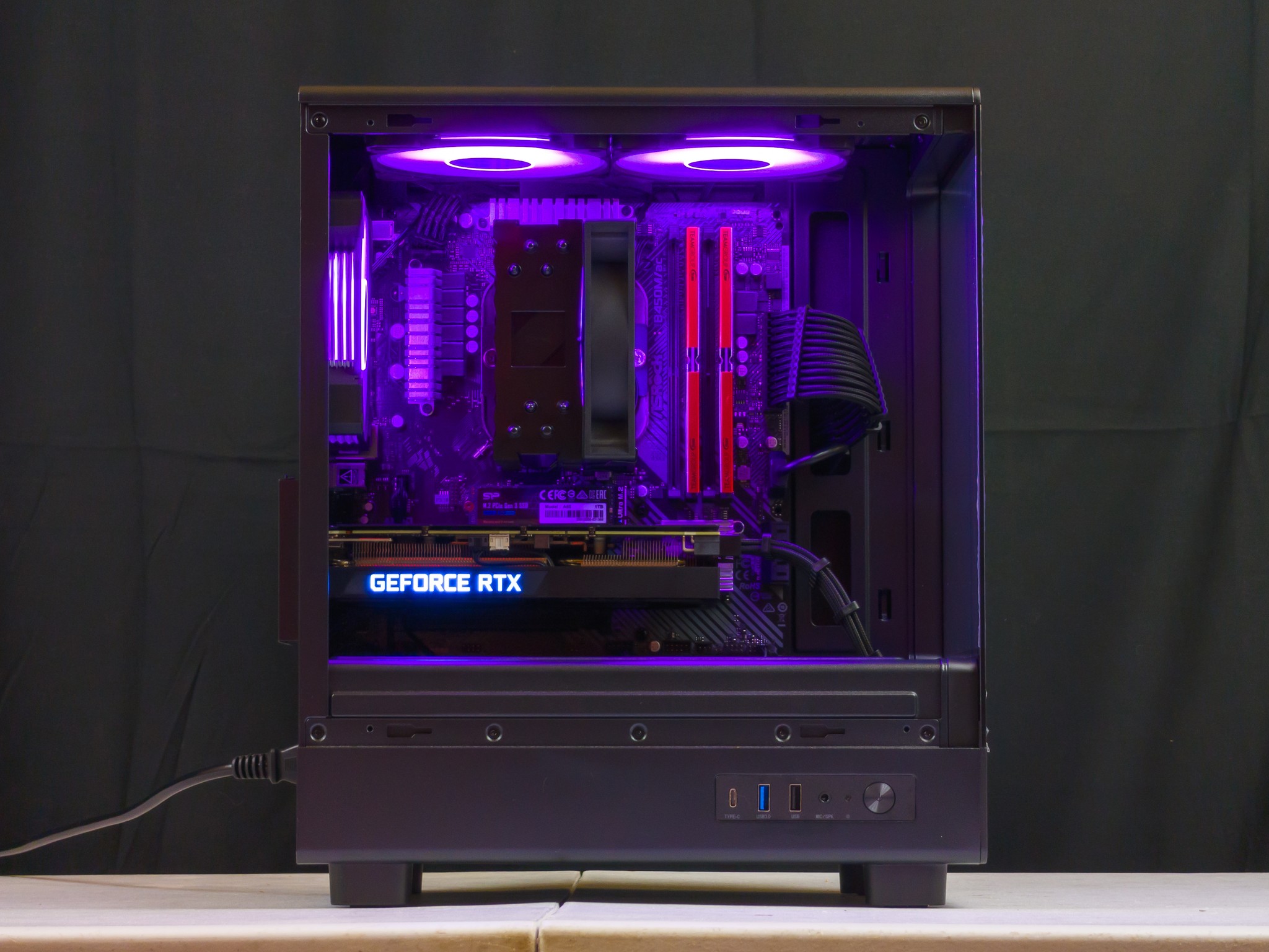 💜🖤 RTX 3060Ti / Ryzen 5 5500 / 16GB Gaming PC 🖤💜