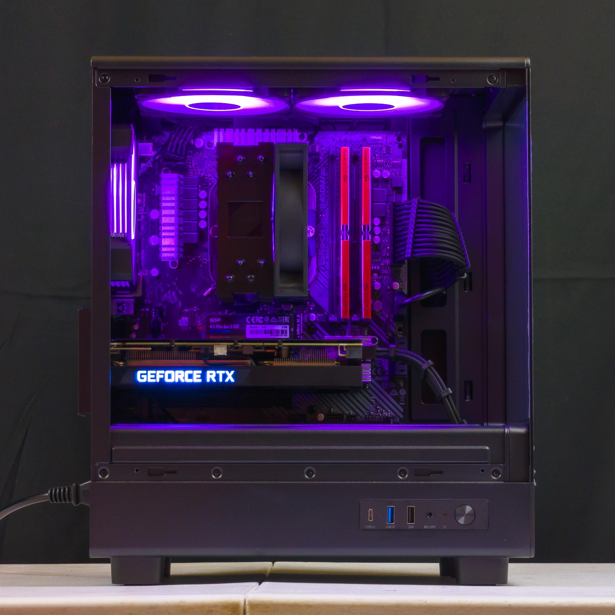 💜🖤 RTX 3060Ti / Ryzen 5 5500 / 16GB Gaming PC 🖤💜
