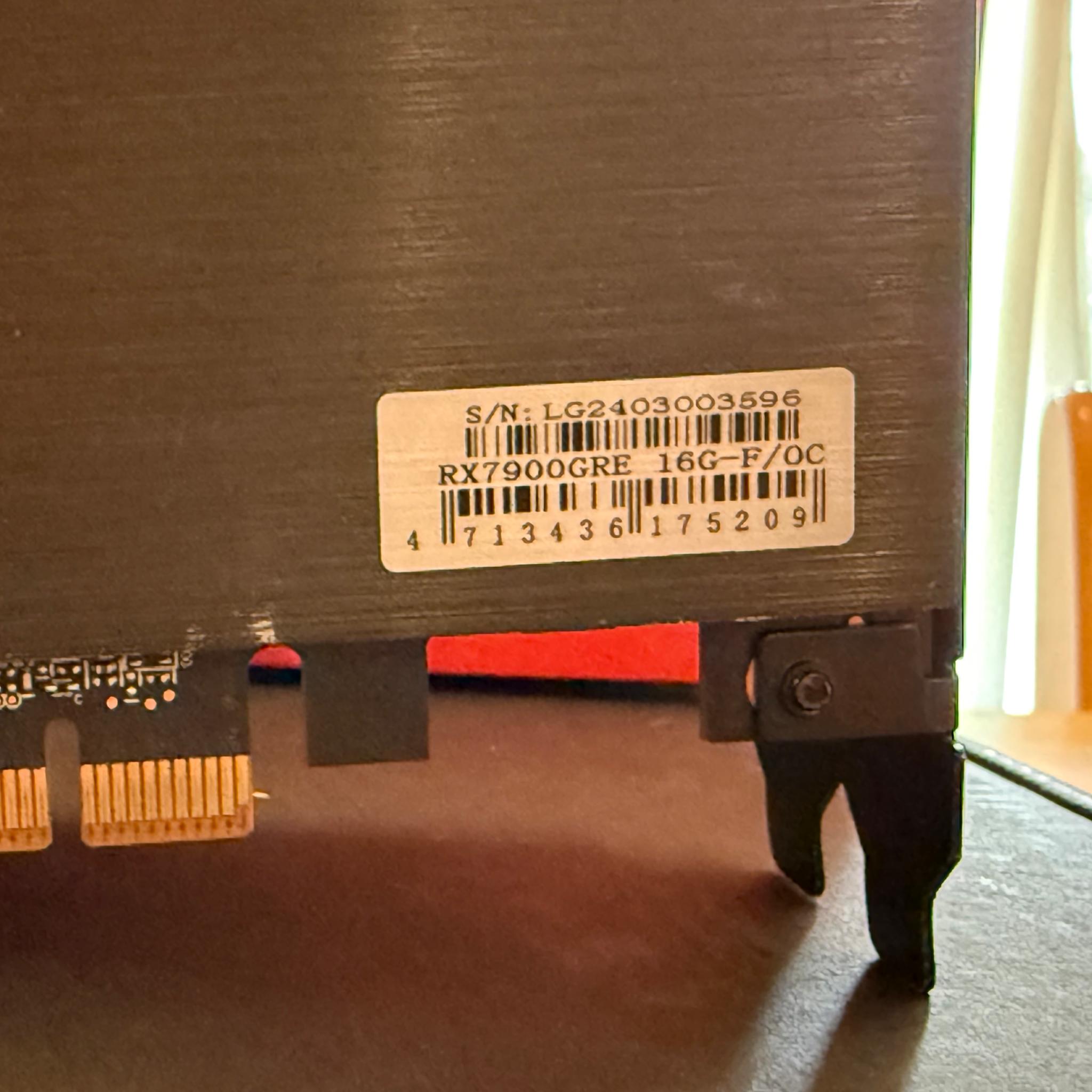 AMD RX 7900 GRE 16gb