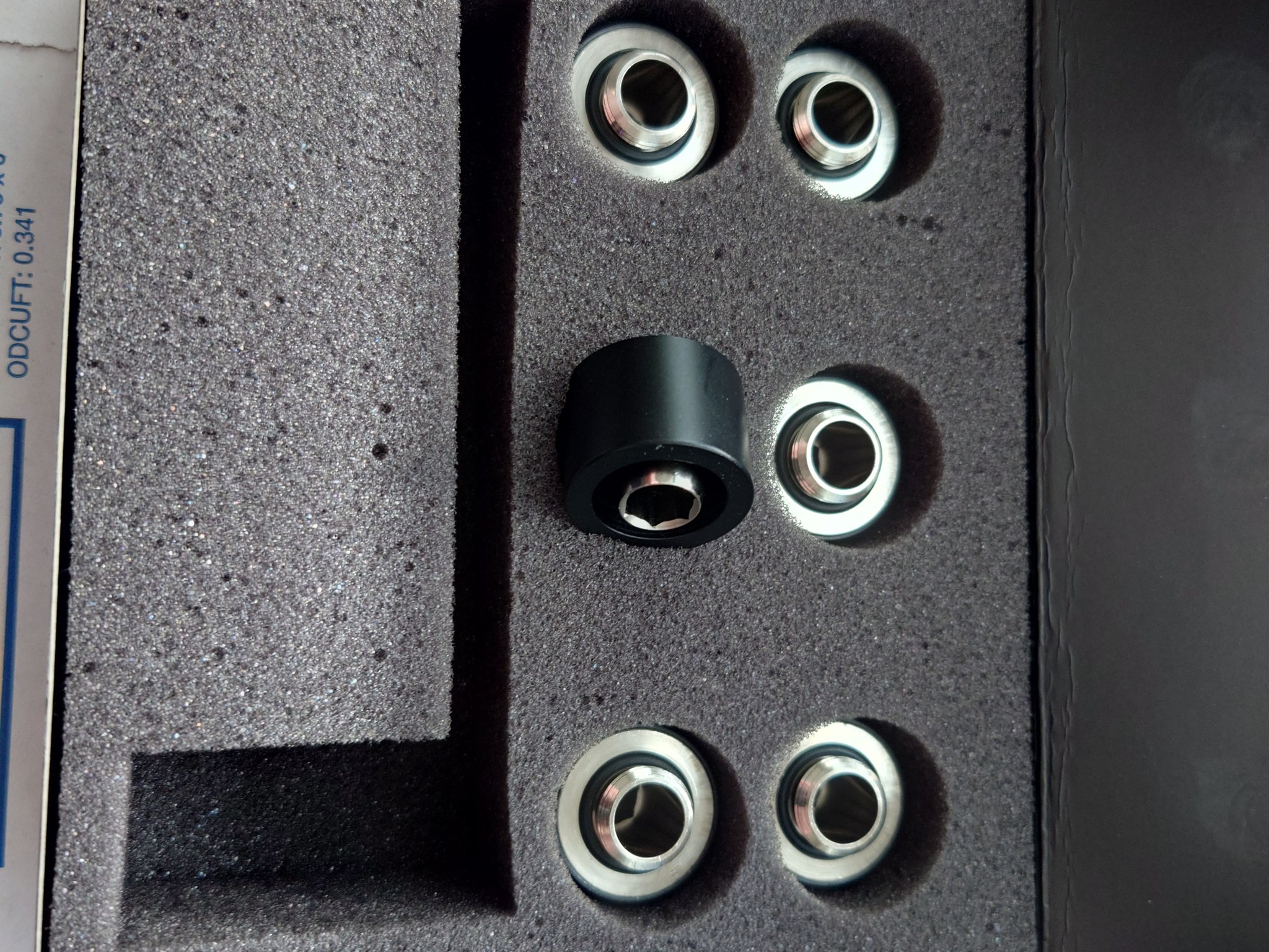 Optimus Flex Compression Fitting Satin Black 6 Pack