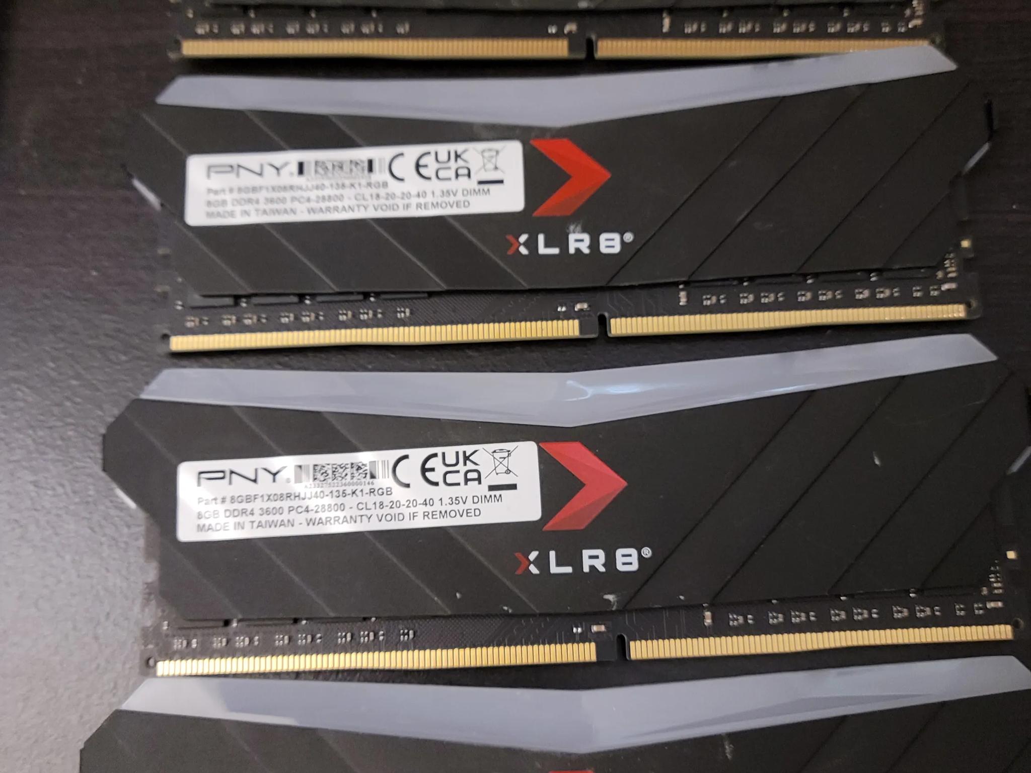 32gb PNY xlr8 ram 3600 cl8