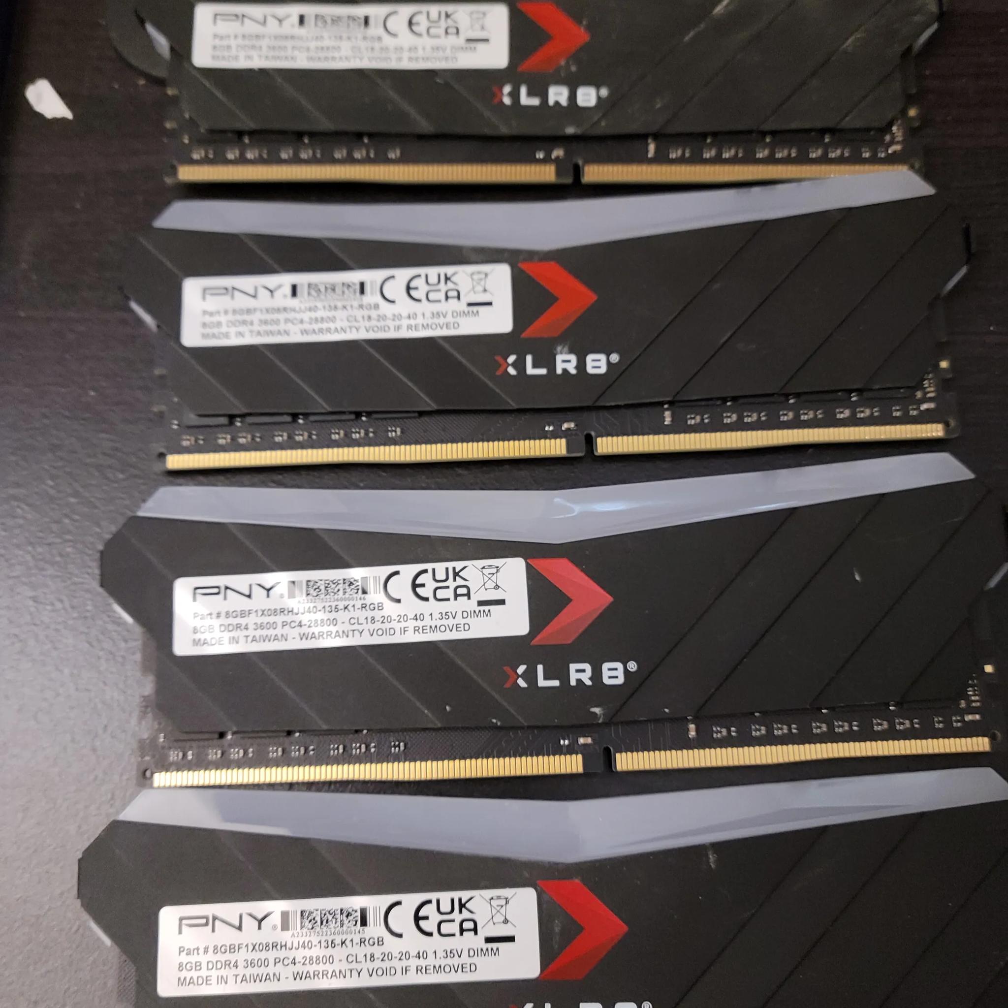 32gb PNY xlr8 ram 3600 cl8
