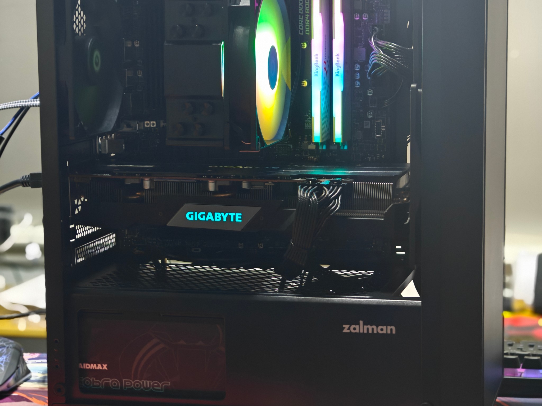 1440P GAMING PC|AMD RYZEN 5 5600|16GB DDR4 3200|1TB NVME SSD|GIGABYTE AMD RX 5700 XT|WIN 11 HOME