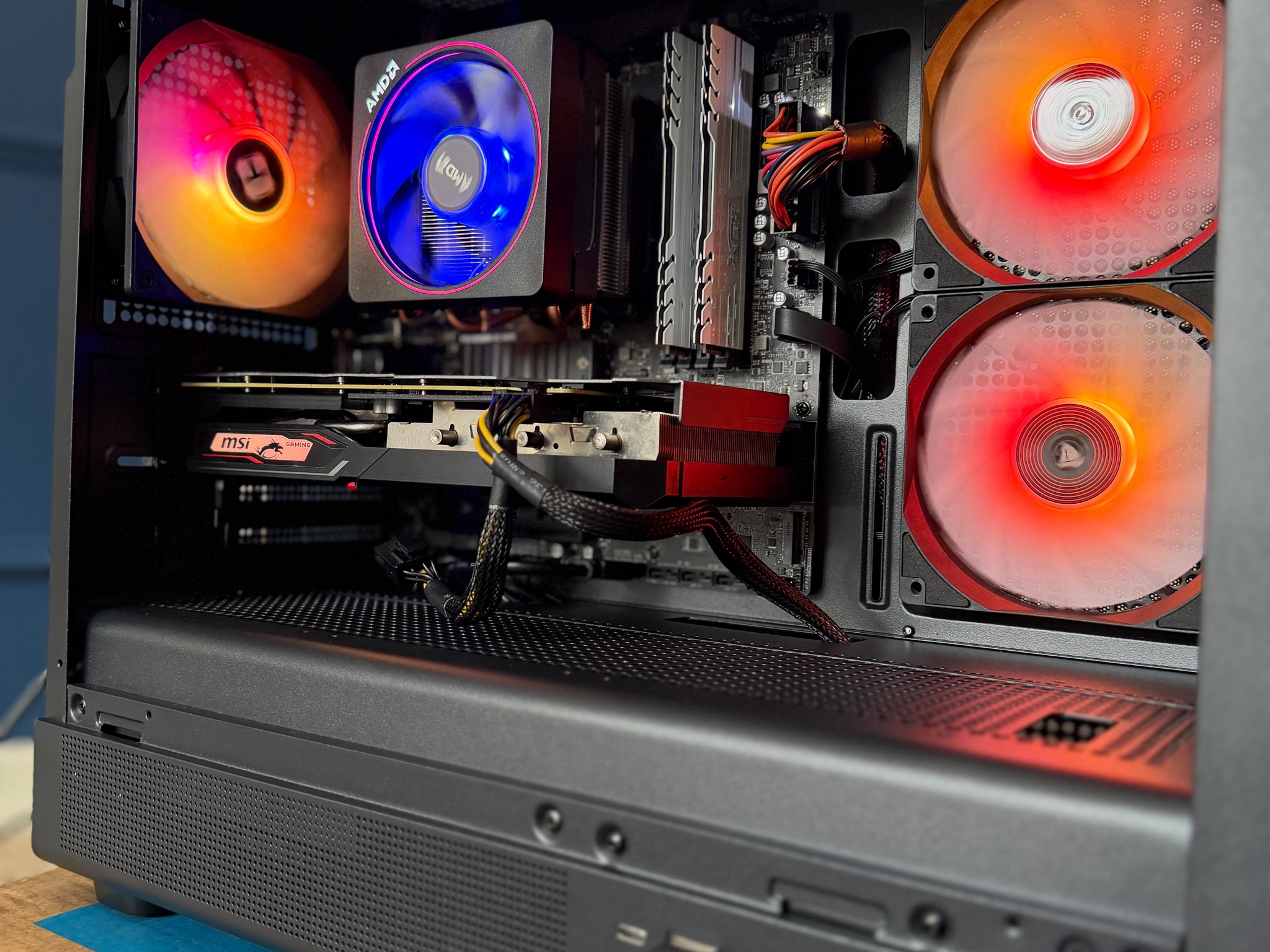 🎮 Premium 1080p Gaming PC | RX 5500 XT 8GB | Ryzen 5 2600 | 16GB RAM | WiFi 6E | Windows 11 Pro