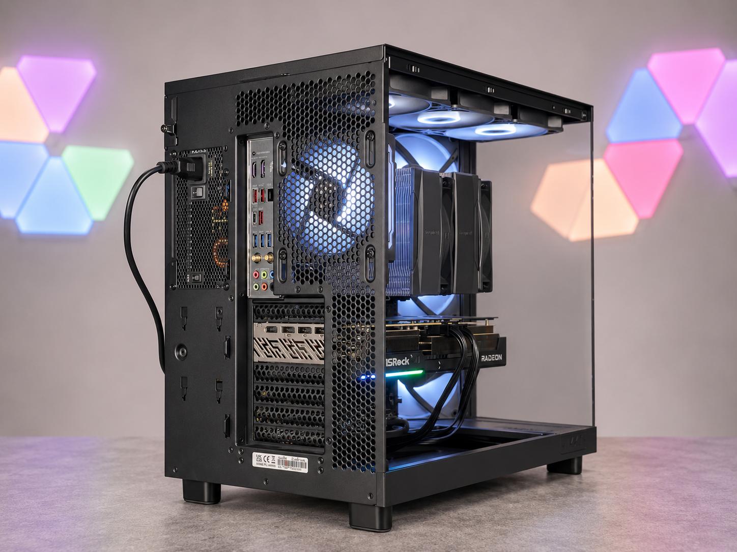 ⚪⚡ VULCAN Gaming PC | RX 9070 XT 16GB | Ryzen 5 7600X | 32GB DDR5 RAM | 1TB NVME | FREE SHIPPING
