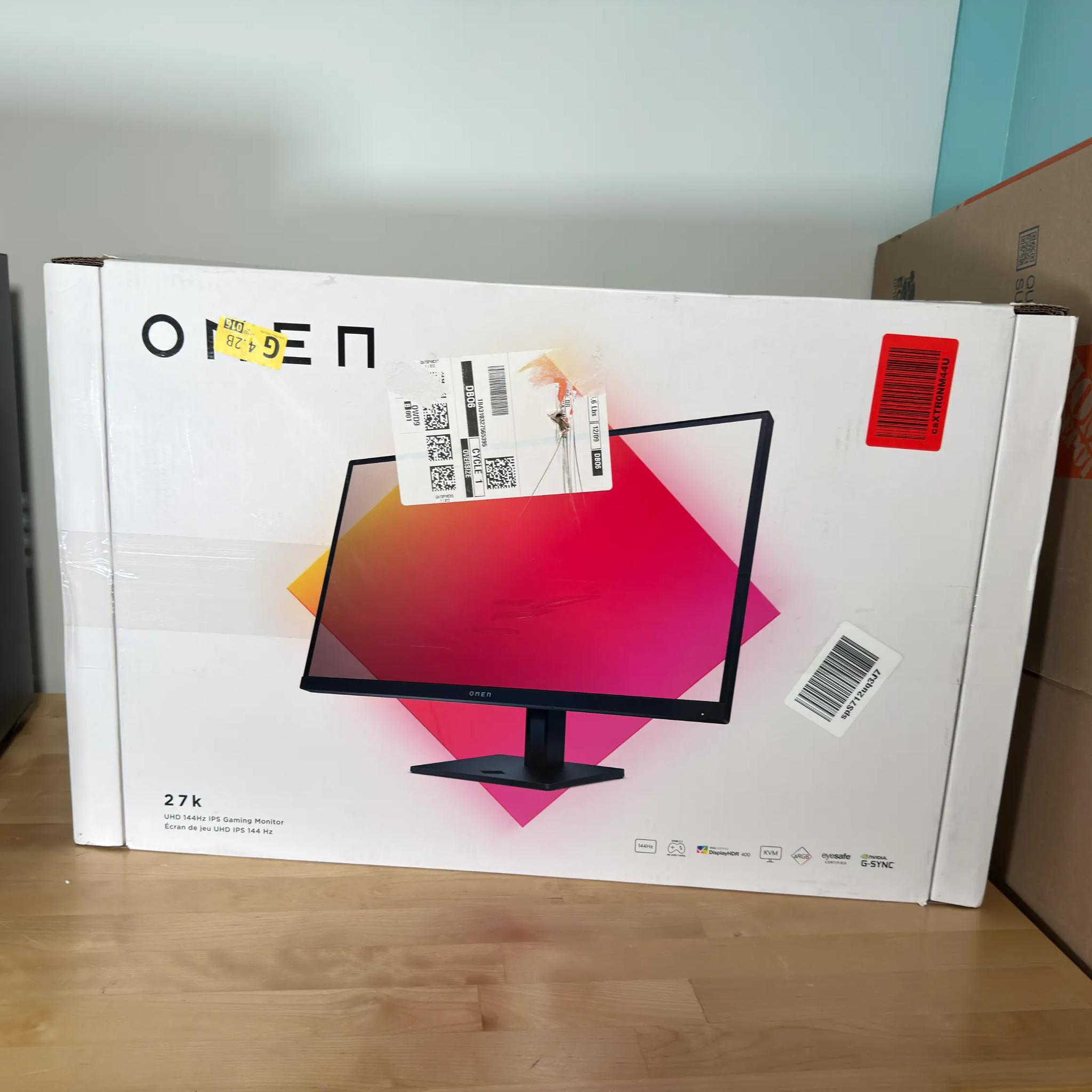 HP Omen 4k 144HZ IPS Gaming Monitor