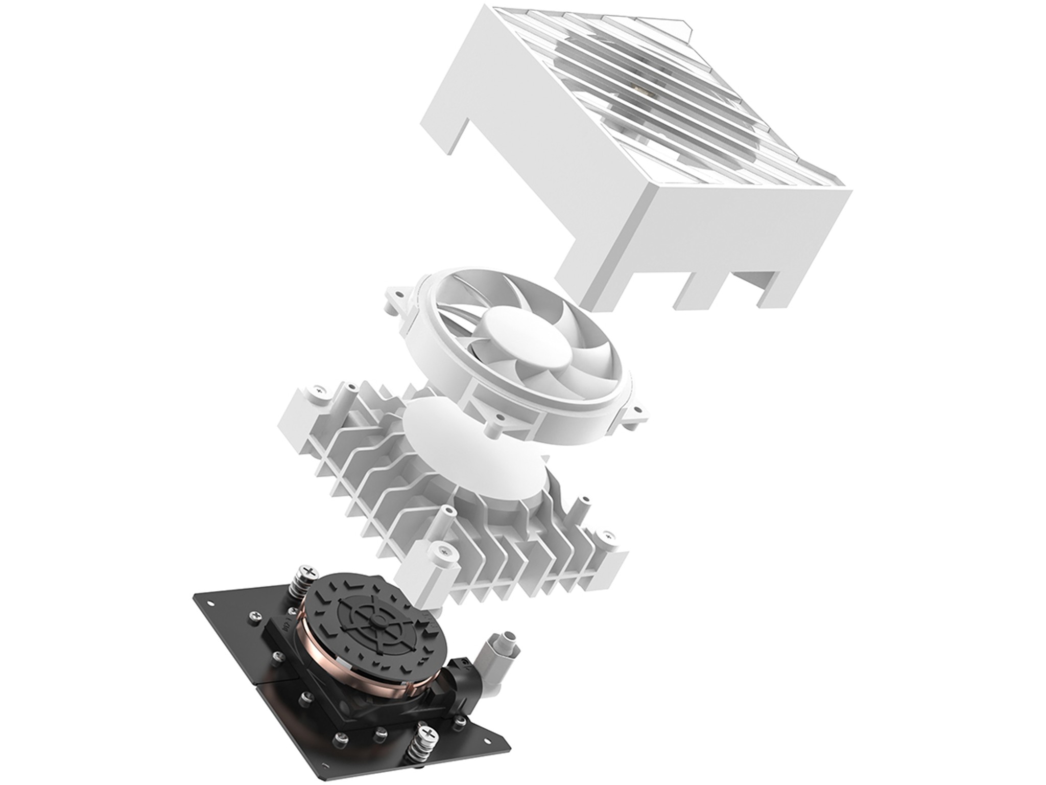 New White ID-COOLING DASHFLOW 360 XT LITE Liquid Cooler - 360mm Radiator