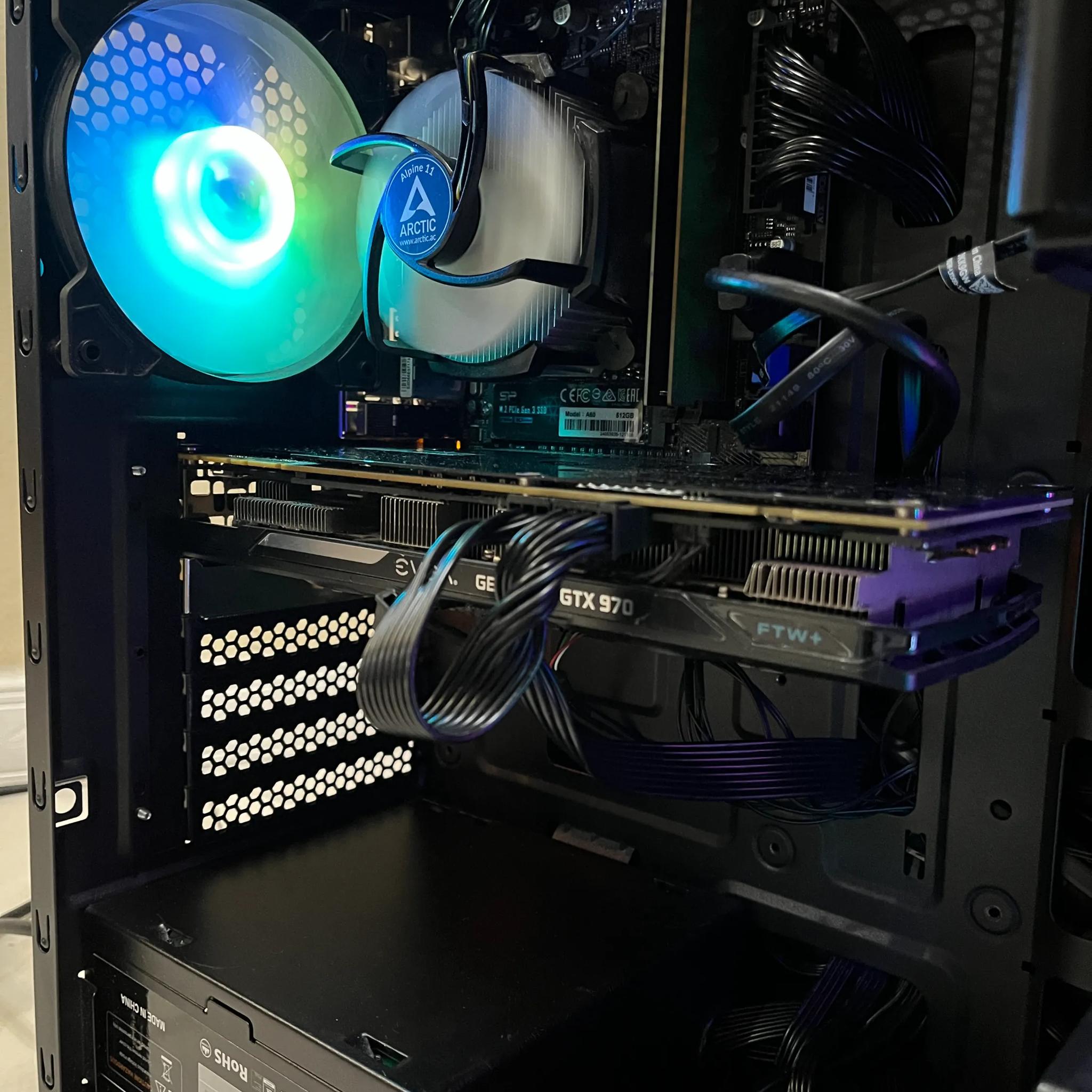 🔥 Budget Gaming PC – GTX 970, i7-7700k, 16GB DDR4 RAM, 256GB M.2 SSD+1TB HDD Fast & Powerful