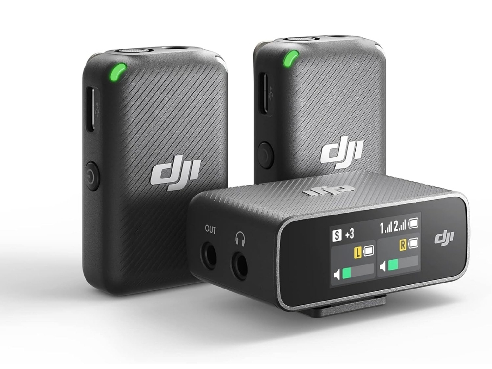 DJI Mic (2 TX + 1 RX + Charging Case), Wireless Lavalier Microphone