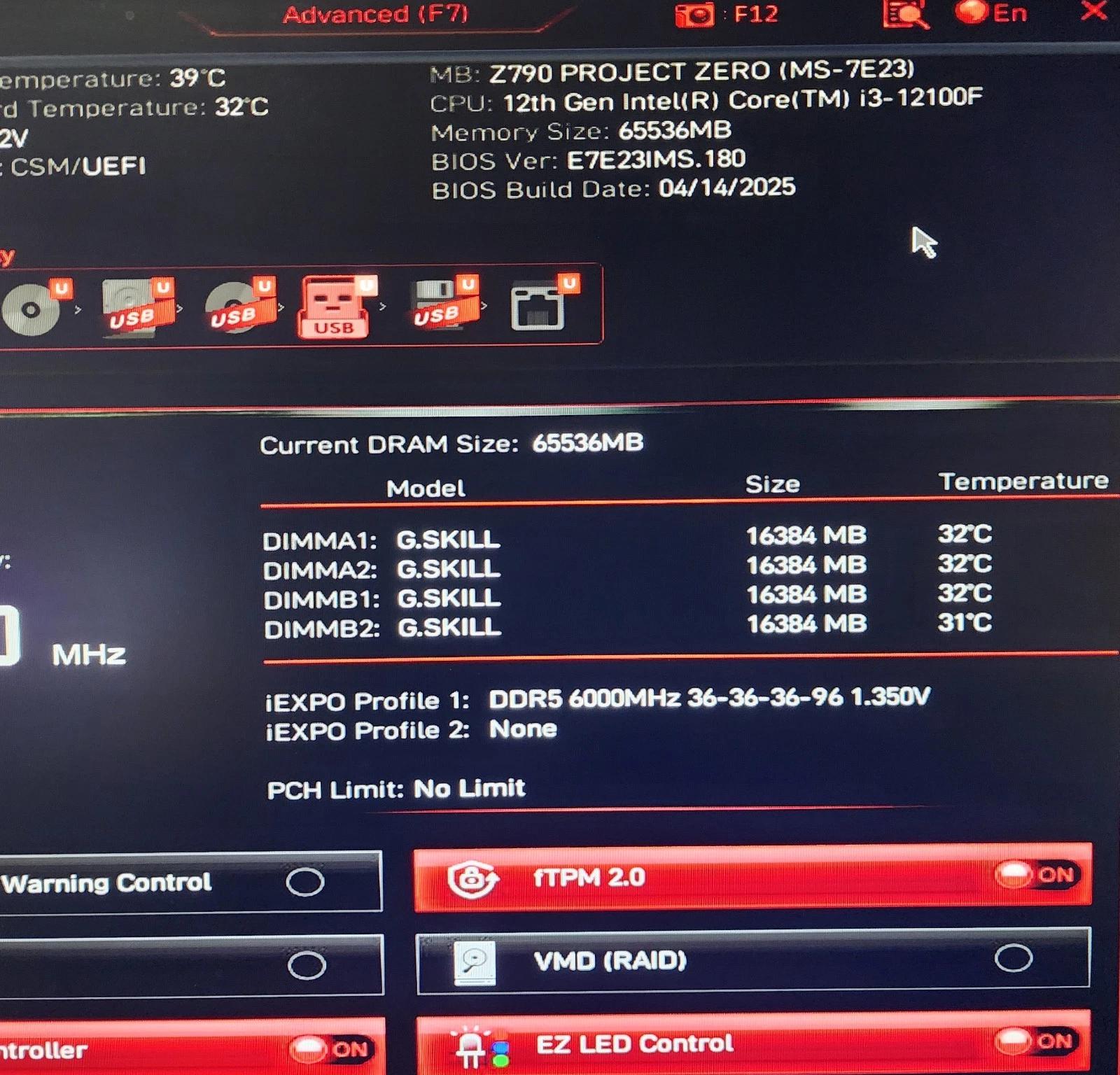 UPDATED BIOS MSI Z790 PROJECT ZERO WIFI DDR5 LGA1700 ATX MOTHERBOARD