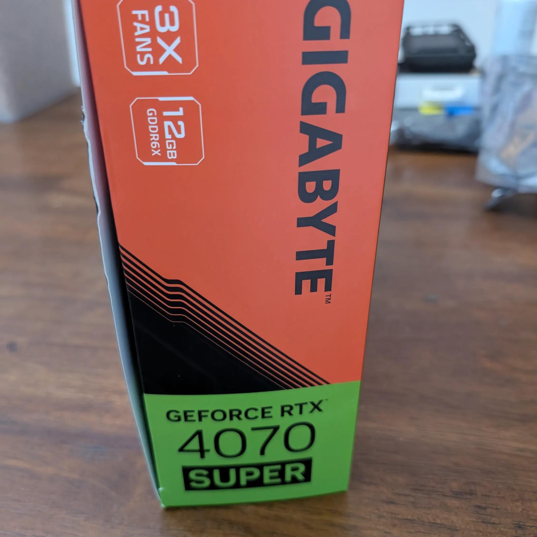 New Gigabyte GeForce RTX 4070 Super Gaming OC 12G