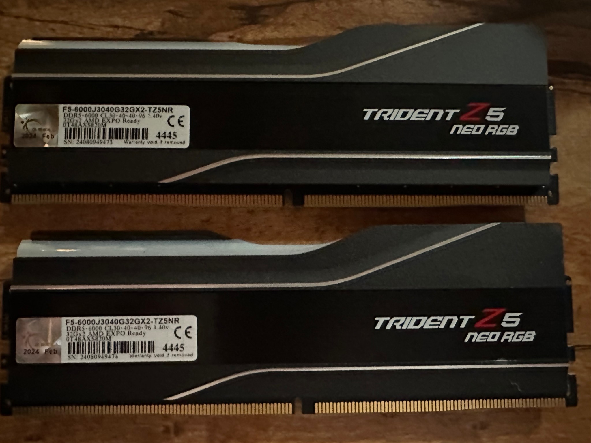 G.SKILL Trident Z5 Neo RGB Series (AMD Expo) DDR5 RAM 64GB (2x32GB) 6000MT/s