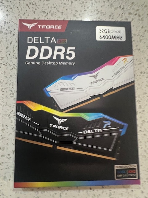 Team T-Force Delta RGB 32GB (2 x 16GB) 288-Pin PC RAM DDR5 6400