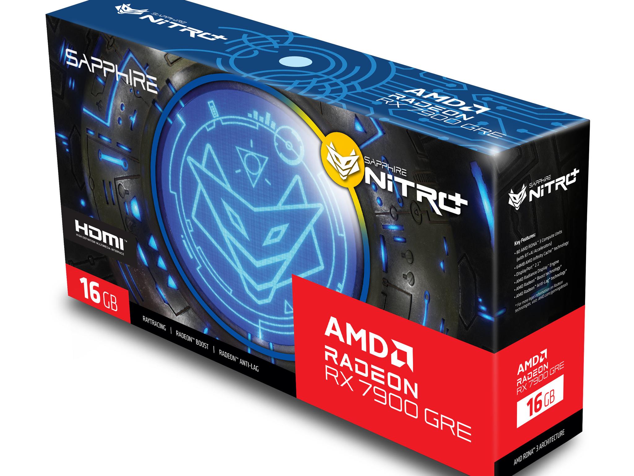 Sapphire Nitro+ AMD Radeon RX 7900 GRE 16GB GDDR6 Gaming GPU - New, Sealed, High Demand
