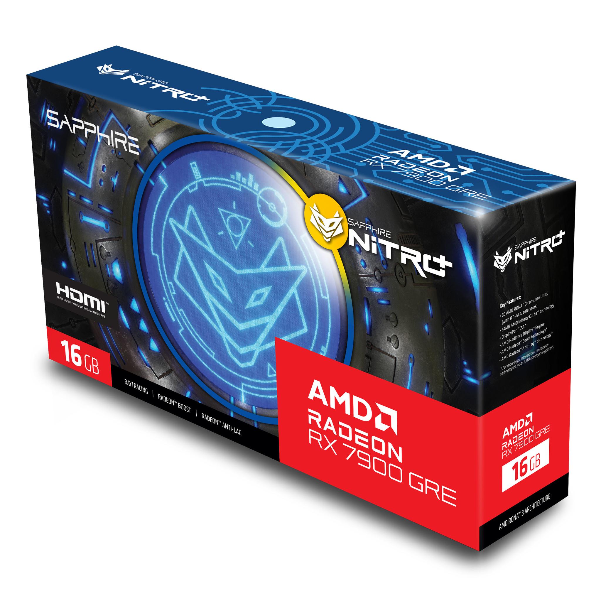 Sapphire Nitro+ AMD Radeon RX 7900 GRE 16GB GDDR6 Gaming GPU - New, Sealed, High Demand