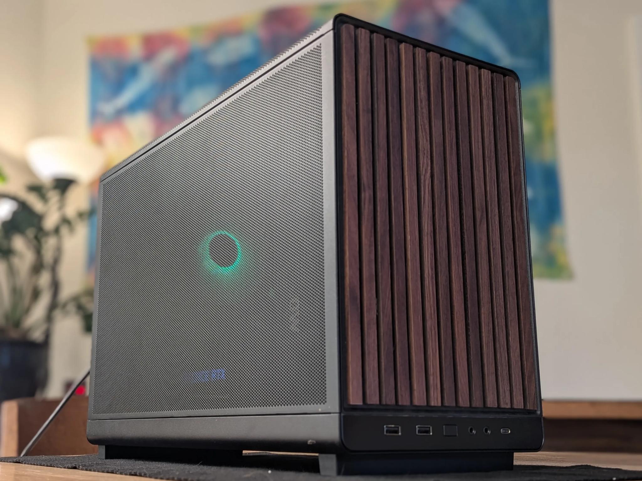 TimberTech – 3060 Ti / i5-10600KF – 16GB RAM, 1TB NVMe – Stylish Wood-Panel MicroATX