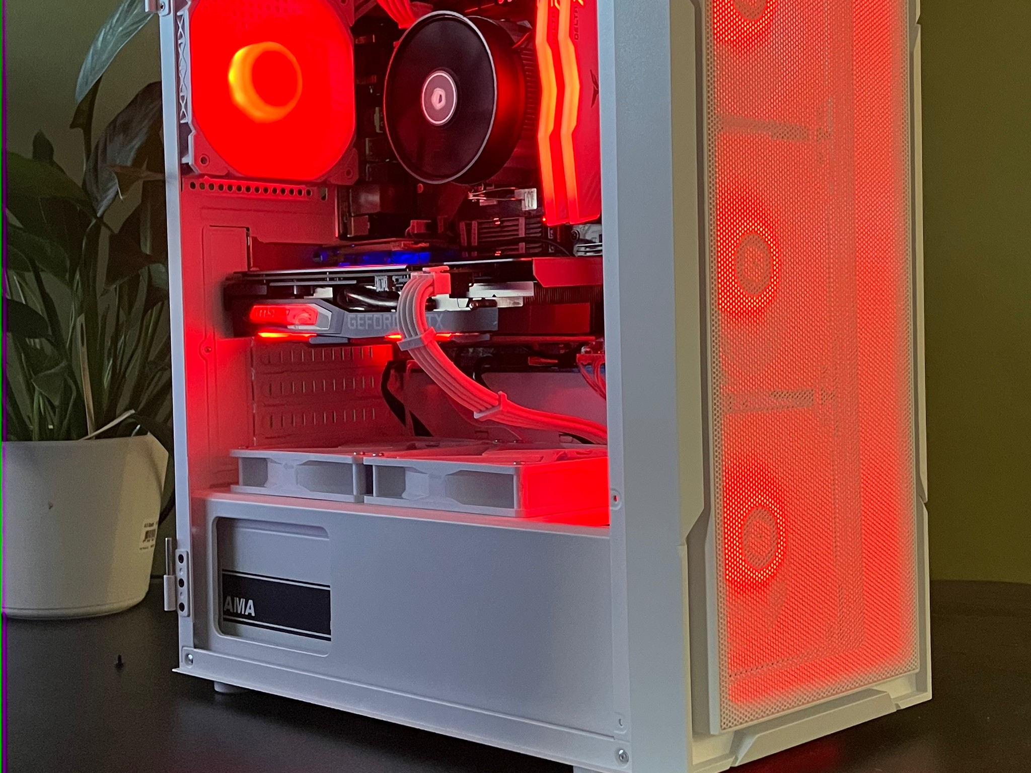 🦃Black Friday Sale! 🦃White RGB Gaming PC Ryzen 5 Nvidia GTX 1660 SUPER 16 gb 512gb Wifi Win11pro