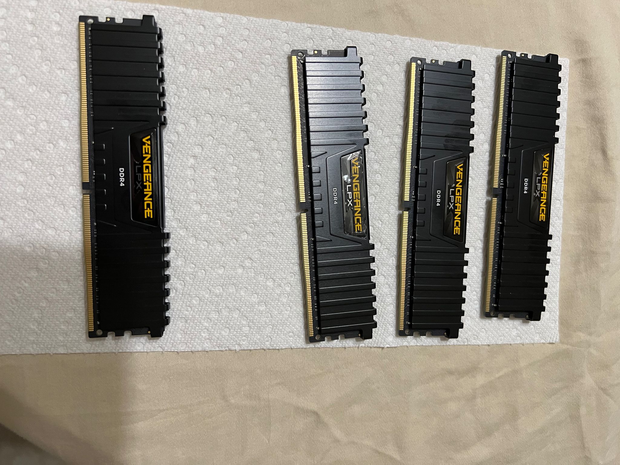 64 Gigs Memory 4 dimms 3200  CL16