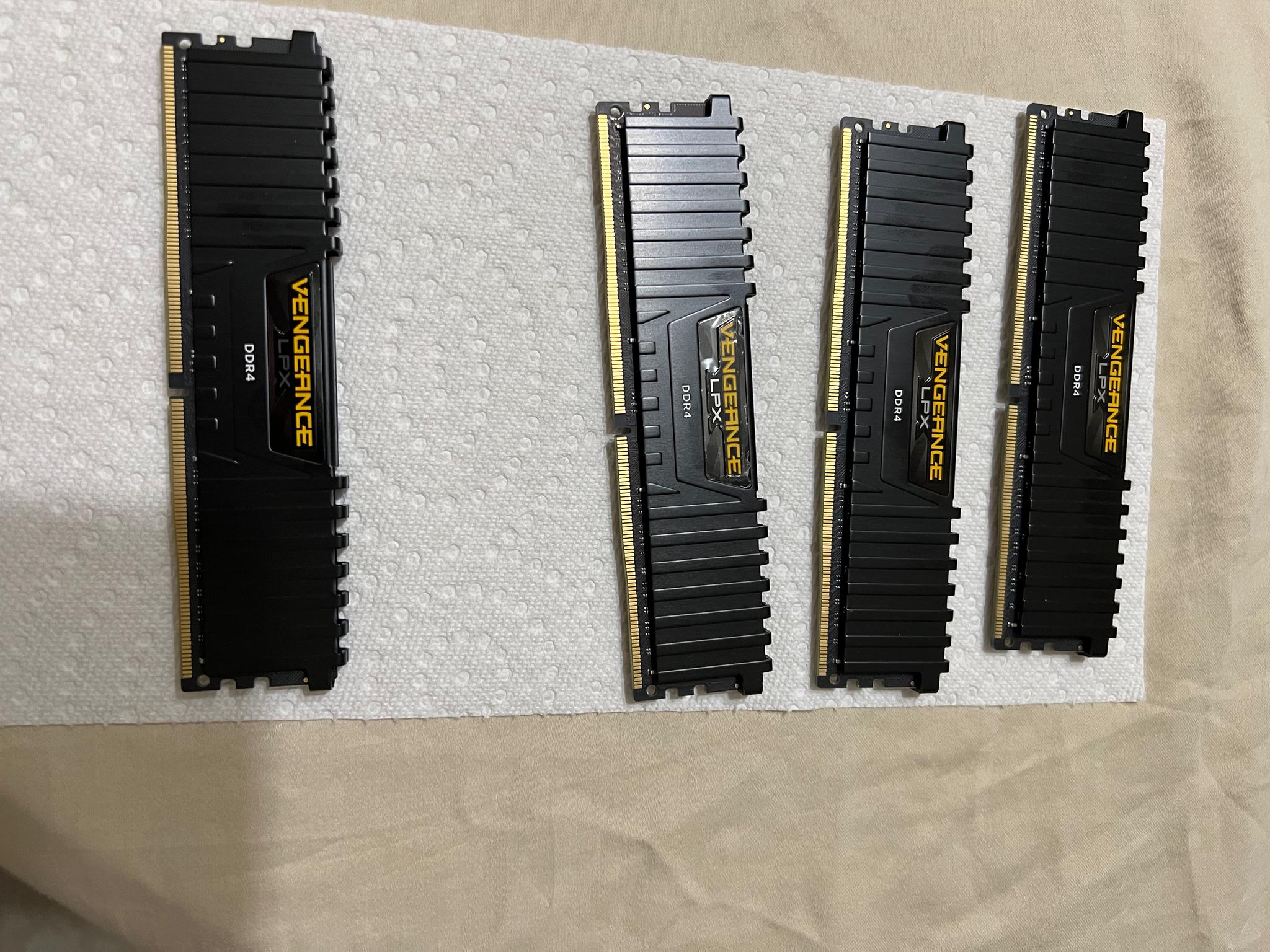 64 Gigs Memory 4 dimms 3200  CL16
