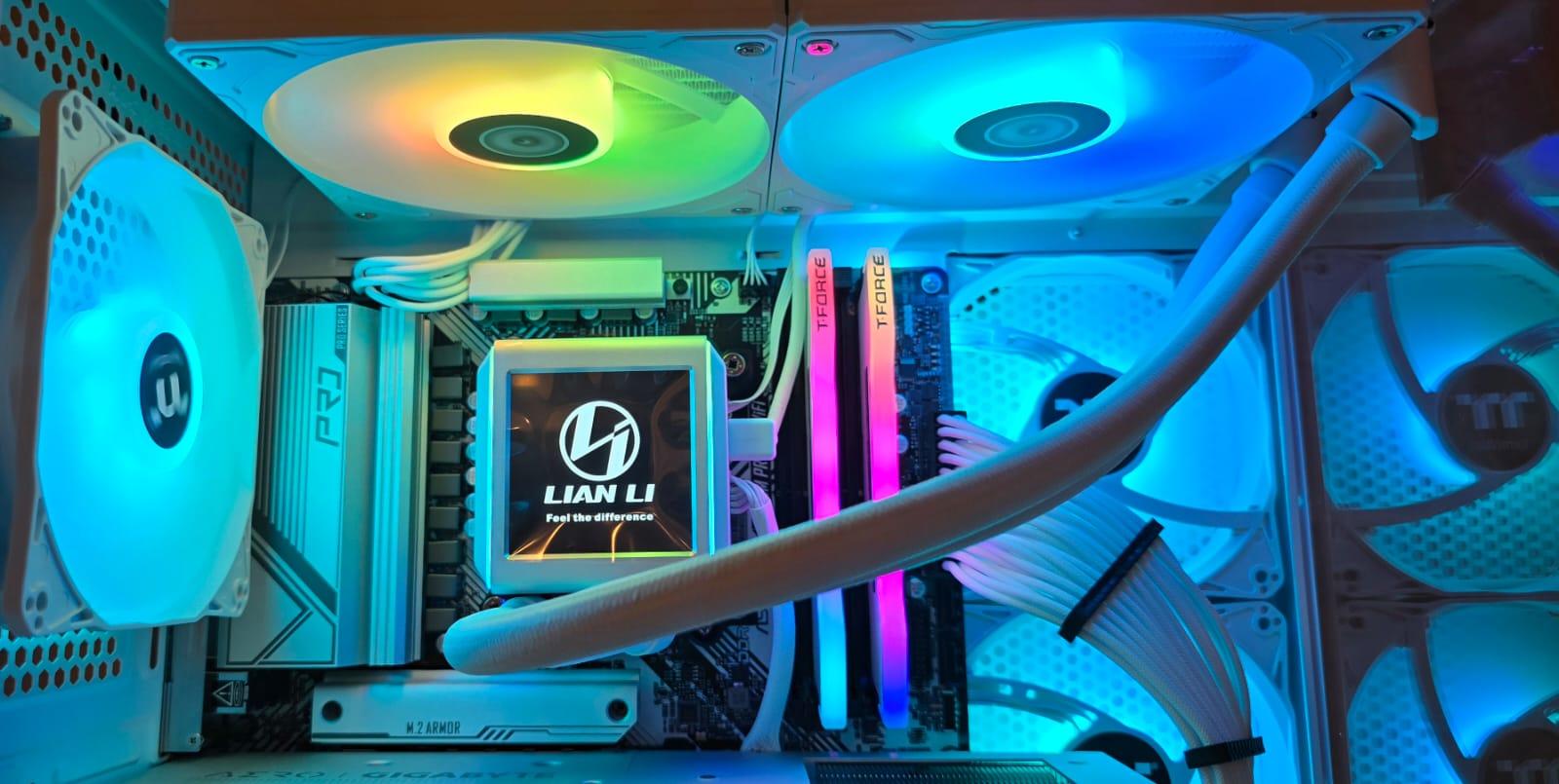 Custom White ARGB Gaming PC – Sleek, Powerful, and Ready to Go