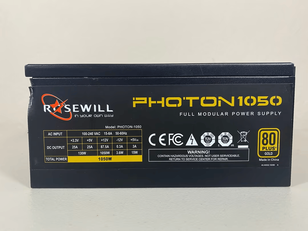 Rosewill Photon 1050w 80+ Gold Fully Modular Power Supply