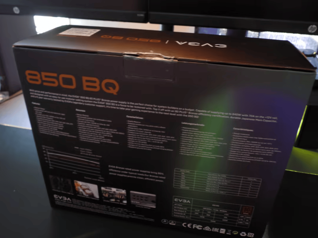 EVGA 850 W 80+ Bronze Certified Semi-Modular ATX Power Supply
