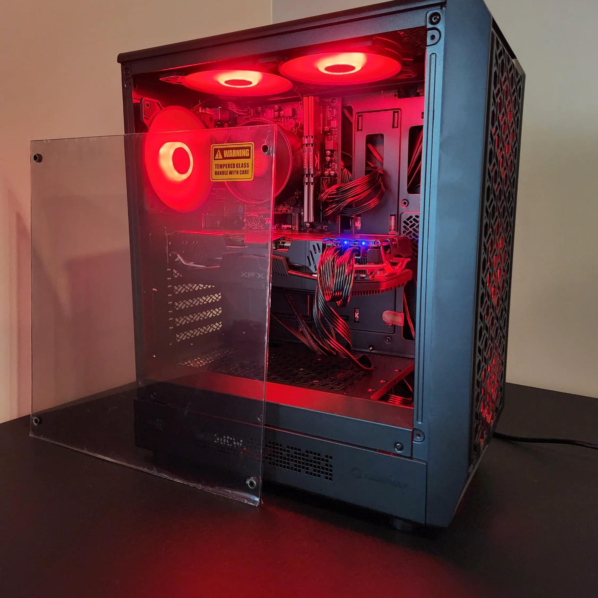 Custom 1080p Gaming PC | Ryzen 5 5500 + RX 5700XT + 16GB DDR4 + 512GB NVMe | Plug & Play Ready!