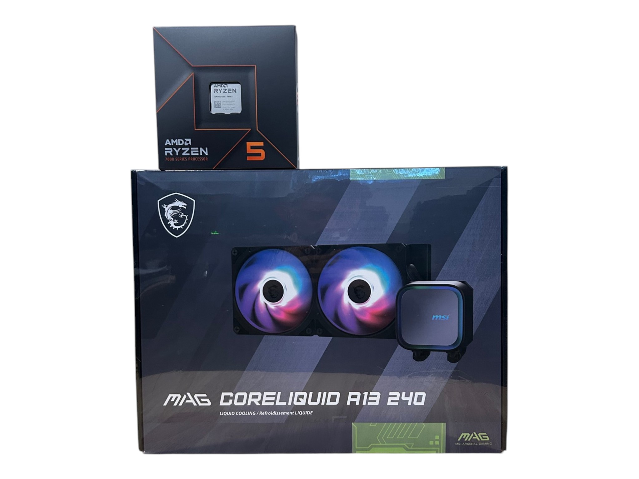 Ryzen 5 7600X - MSI MAG Coreliquid A13 240MM (CPU + Cooler Bundle)