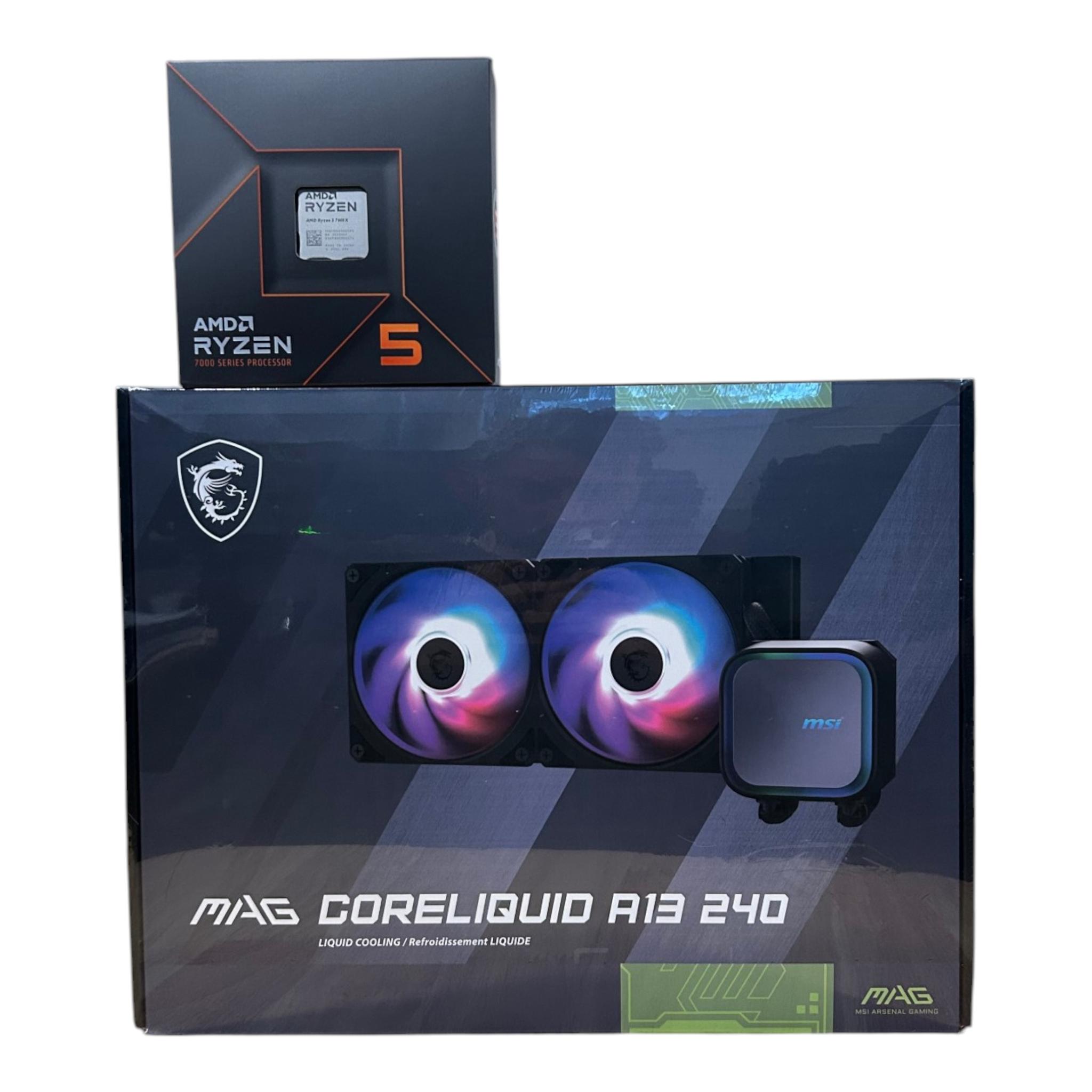 Ryzen 5 7600X - MSI MAG Coreliquid A13 240MM (CPU + Cooler Bundle)