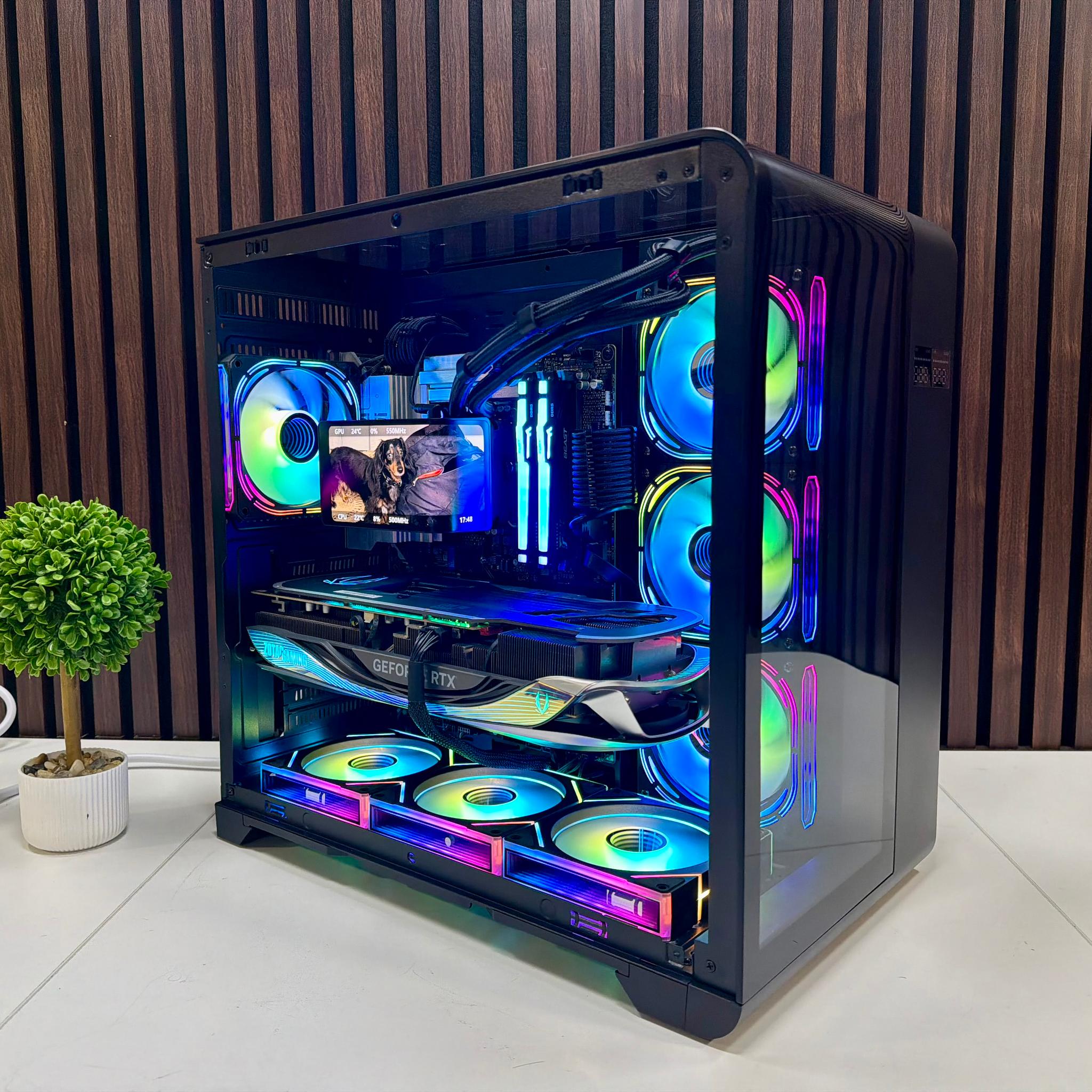 RTX 4080 | Intel Ultra 9 285k | 32GB DDR5 | 2TB M.2 | 1000 Watt Gold PSU | LCD AIO