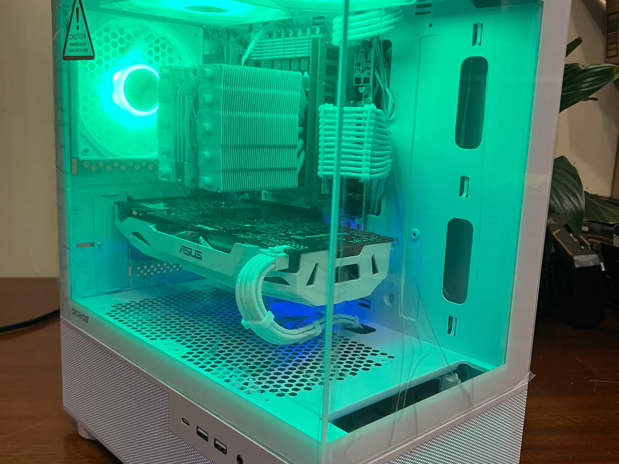 Intel 10 Core White Gaming PC GTX 1070 1tb NVME SSD 32GB RAM WIFi WINDOWS 10 Pro