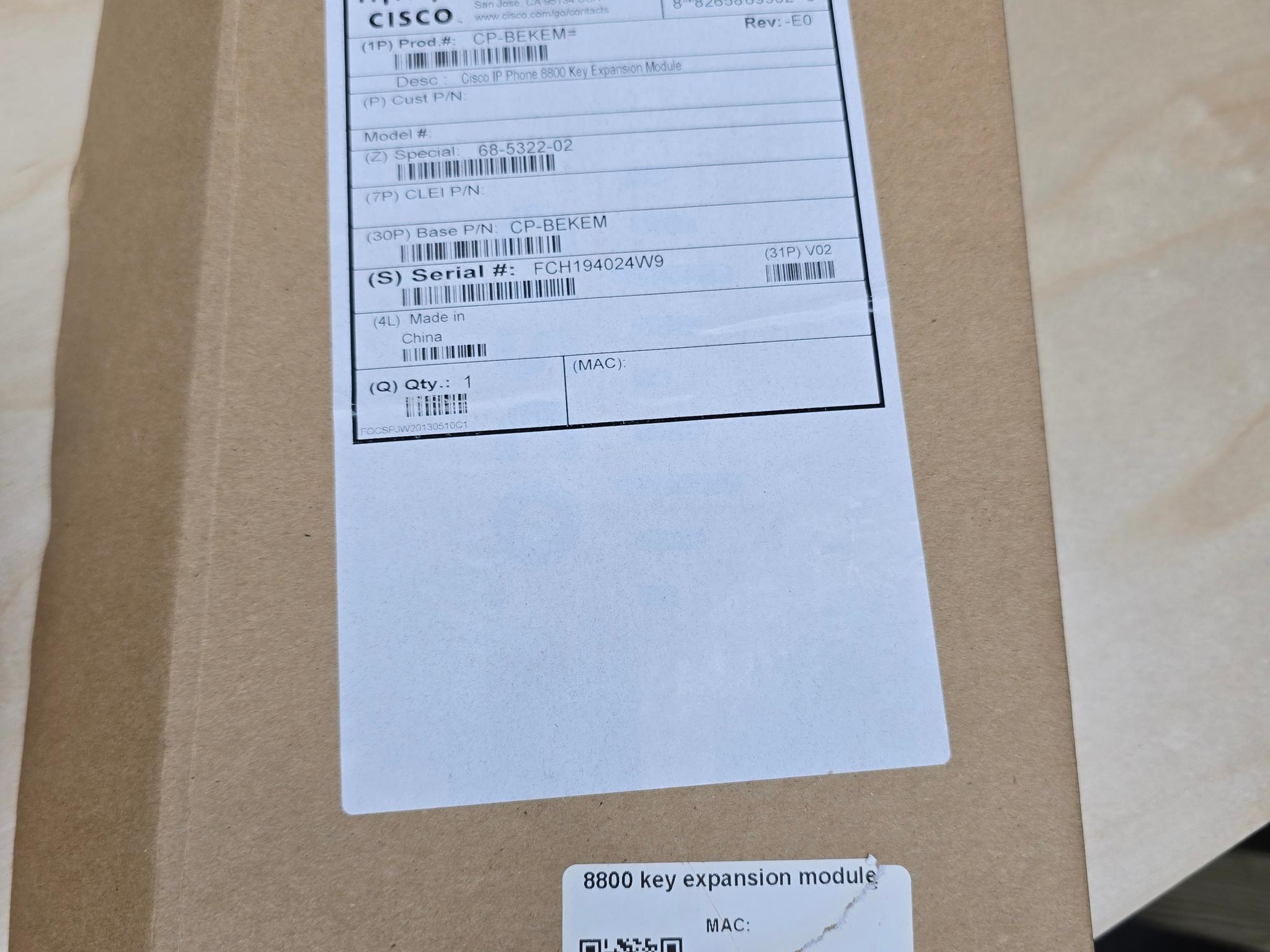 Cisco 8800 Key Expansion Module for IP Phone