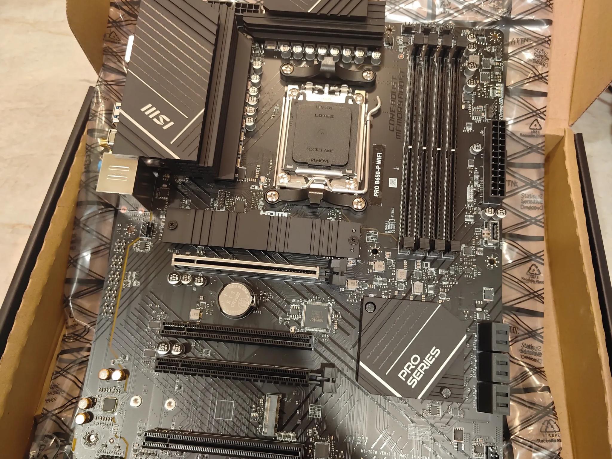 New MSI PRO B650-P WiFi AM5 ATX AMD Motherboard