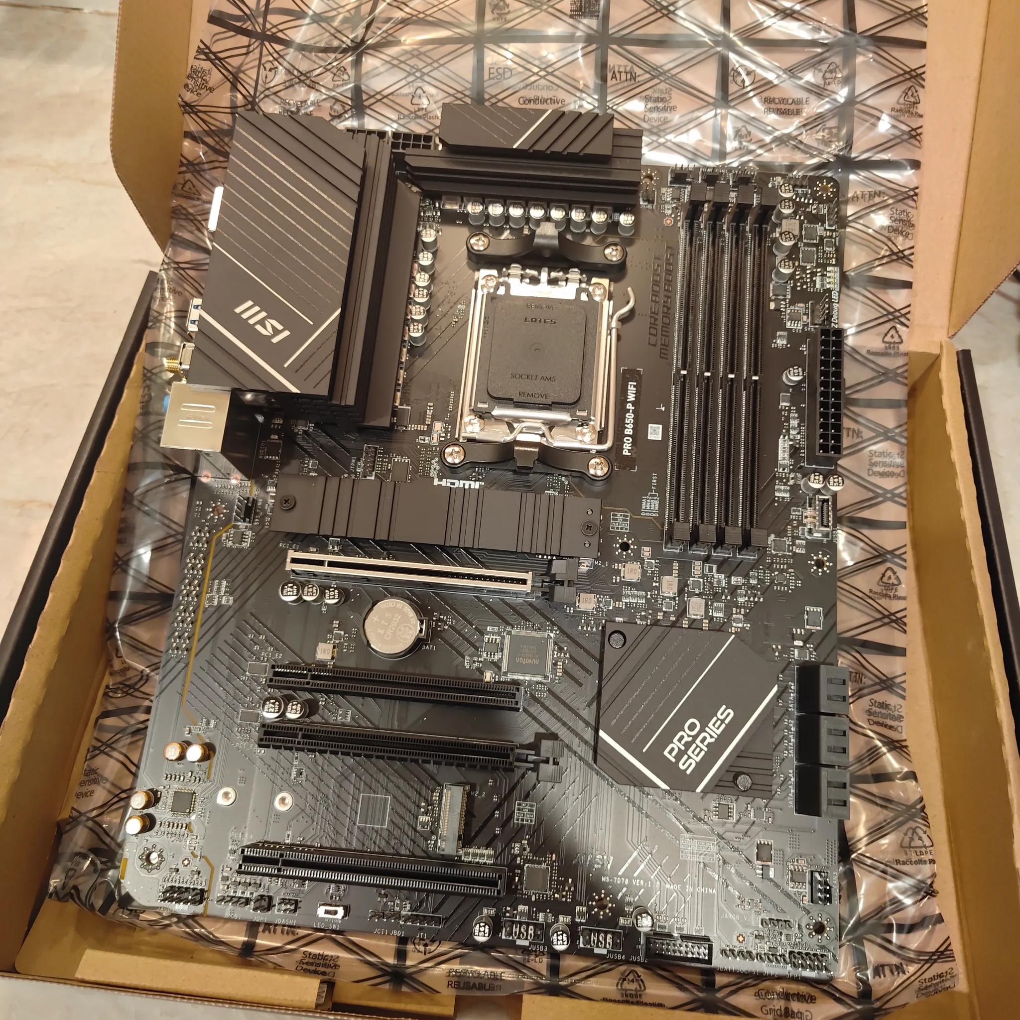 New MSI PRO B650-P WiFi AM5 ATX AMD Motherboard