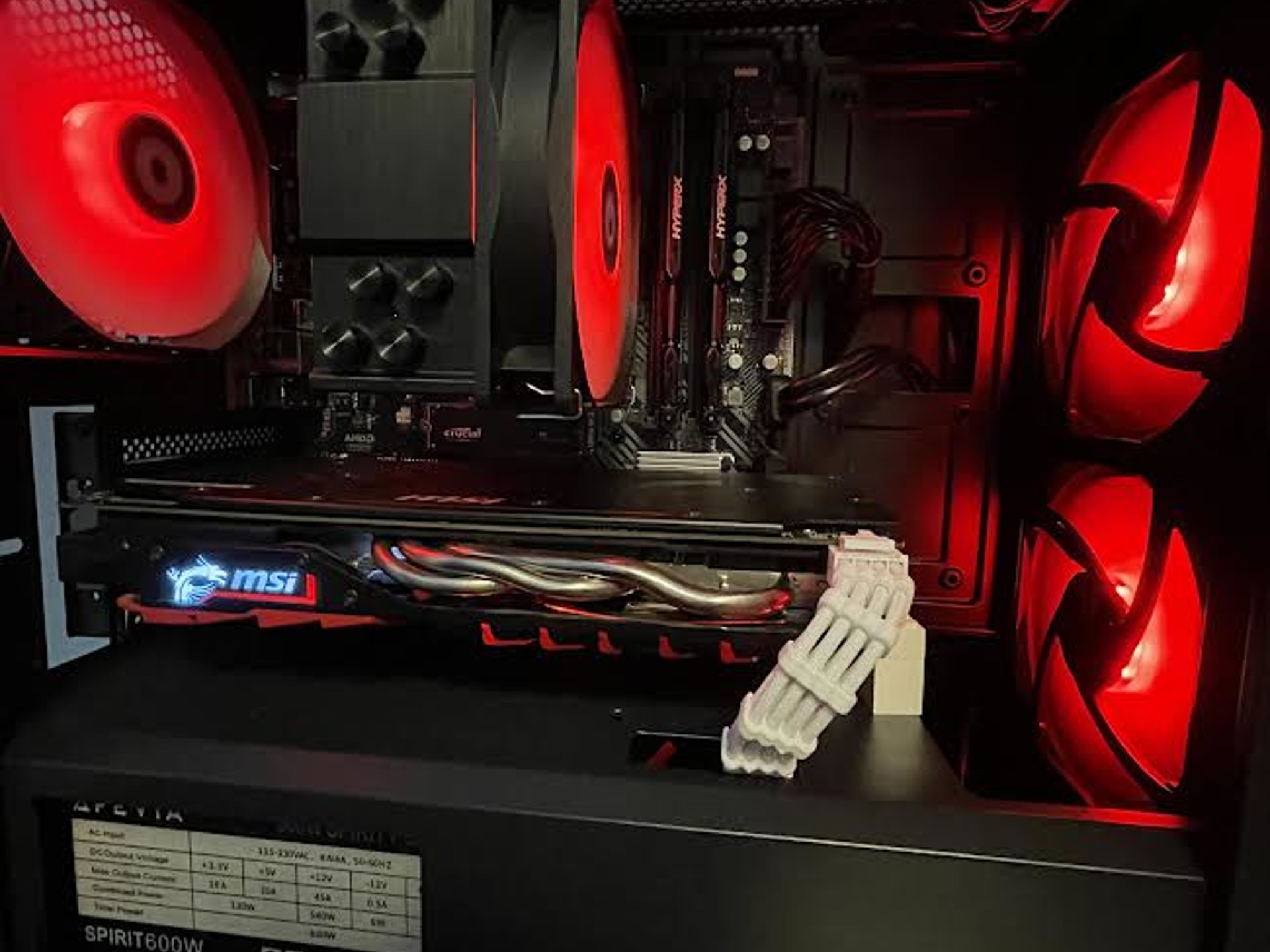 Rgb gaming pc ryzen 5 and RX 580