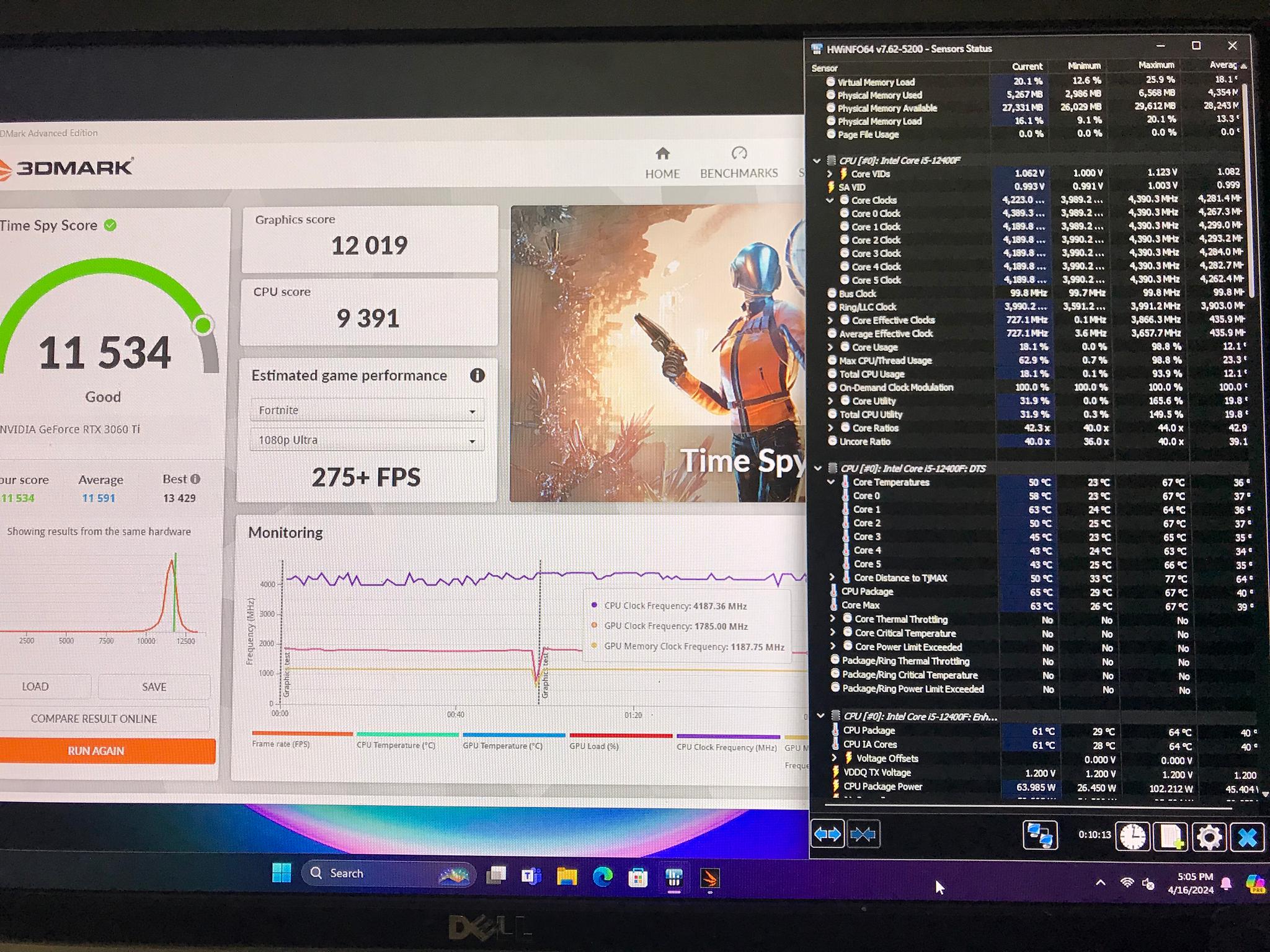 Mini i5 12400f RTX 3060 ti 32gb DDR4 1TB Gen4 NVMe Gaming PC