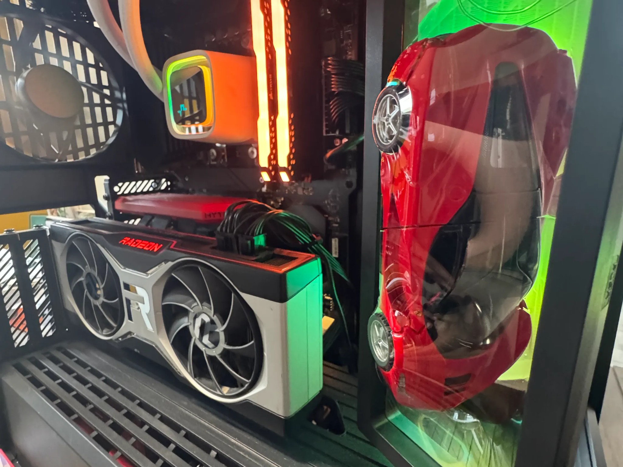 Ryzen 5 5600X | RX 6700 XT | 64GB RGB RAM | 2 TB NVMe | HYTE Y40 (Red Ferrari Theme)