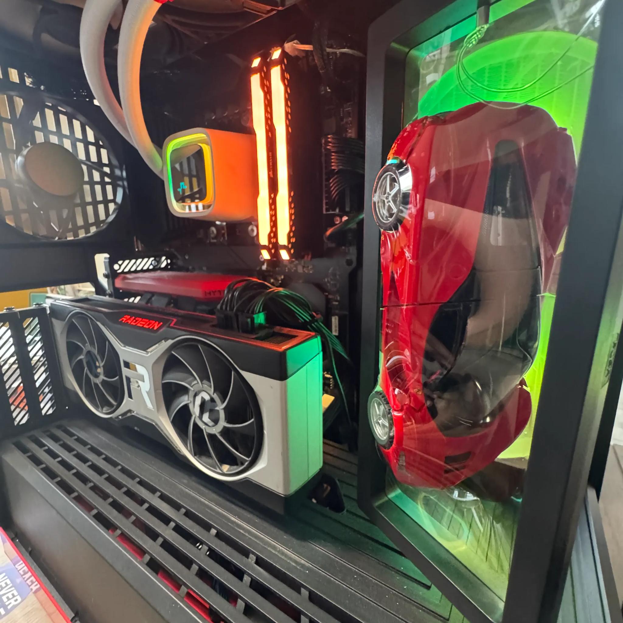 Ryzen 5 5600X | RX 6700 XT | 64GB RGB RAM | 2 TB NVMe | HYTE Y40 (Red Ferrari Theme)